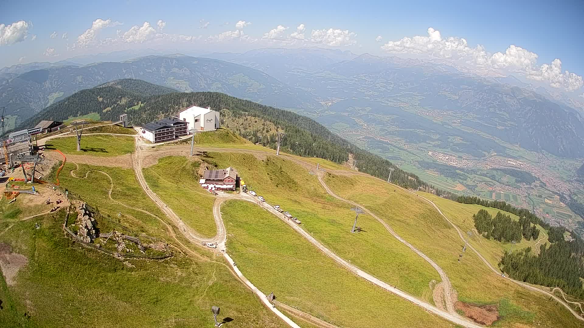 Stazione sciistica di Plan de Corones | vista su Brunico
