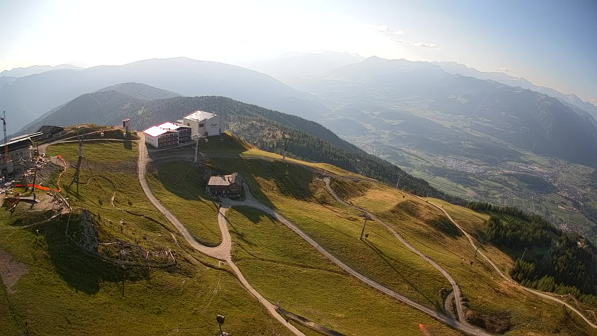 Station de ski Kronplatz sommet | vue sur Brunico