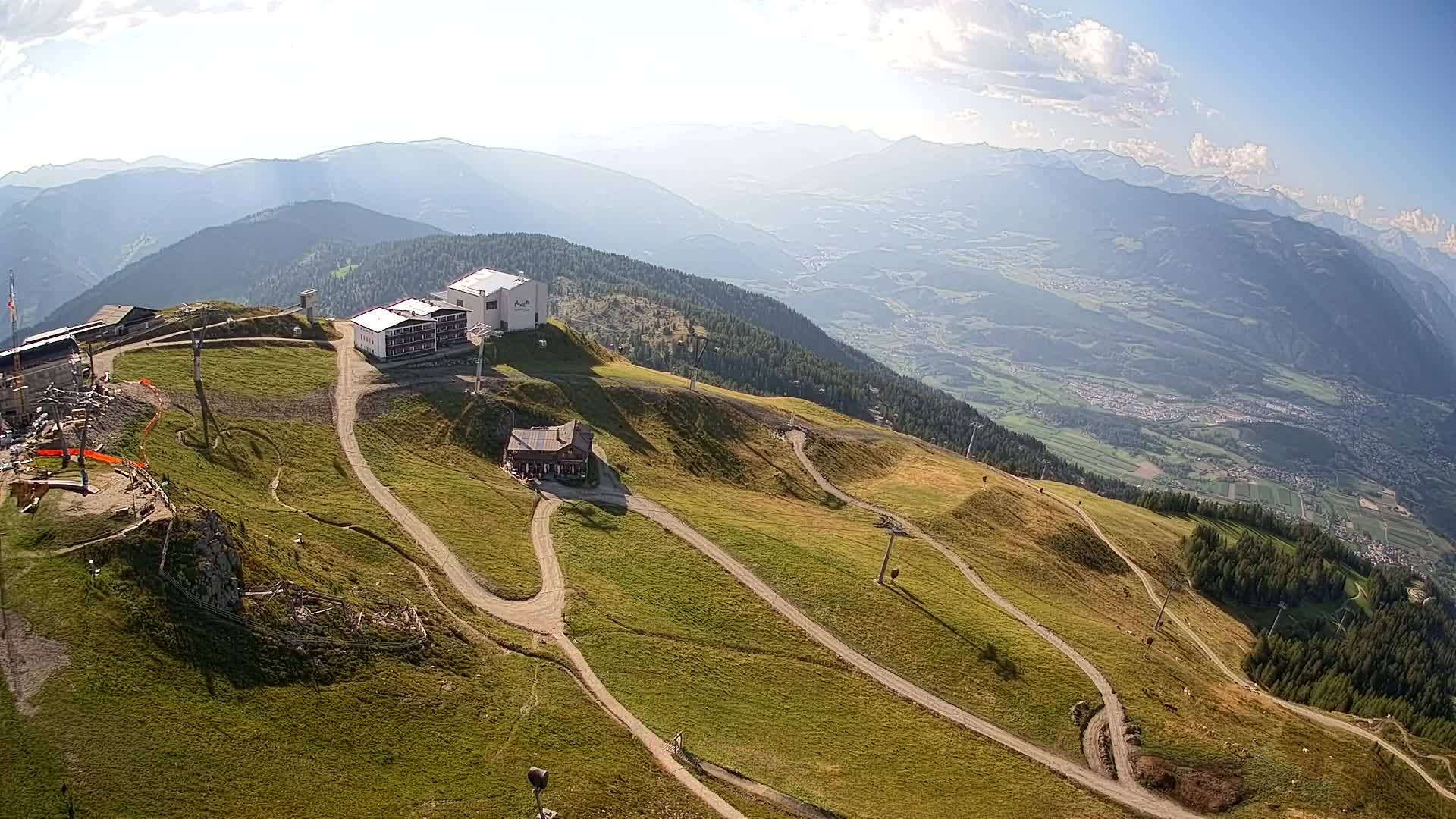 Kronplatz peak Ski resort | view to Bruneck