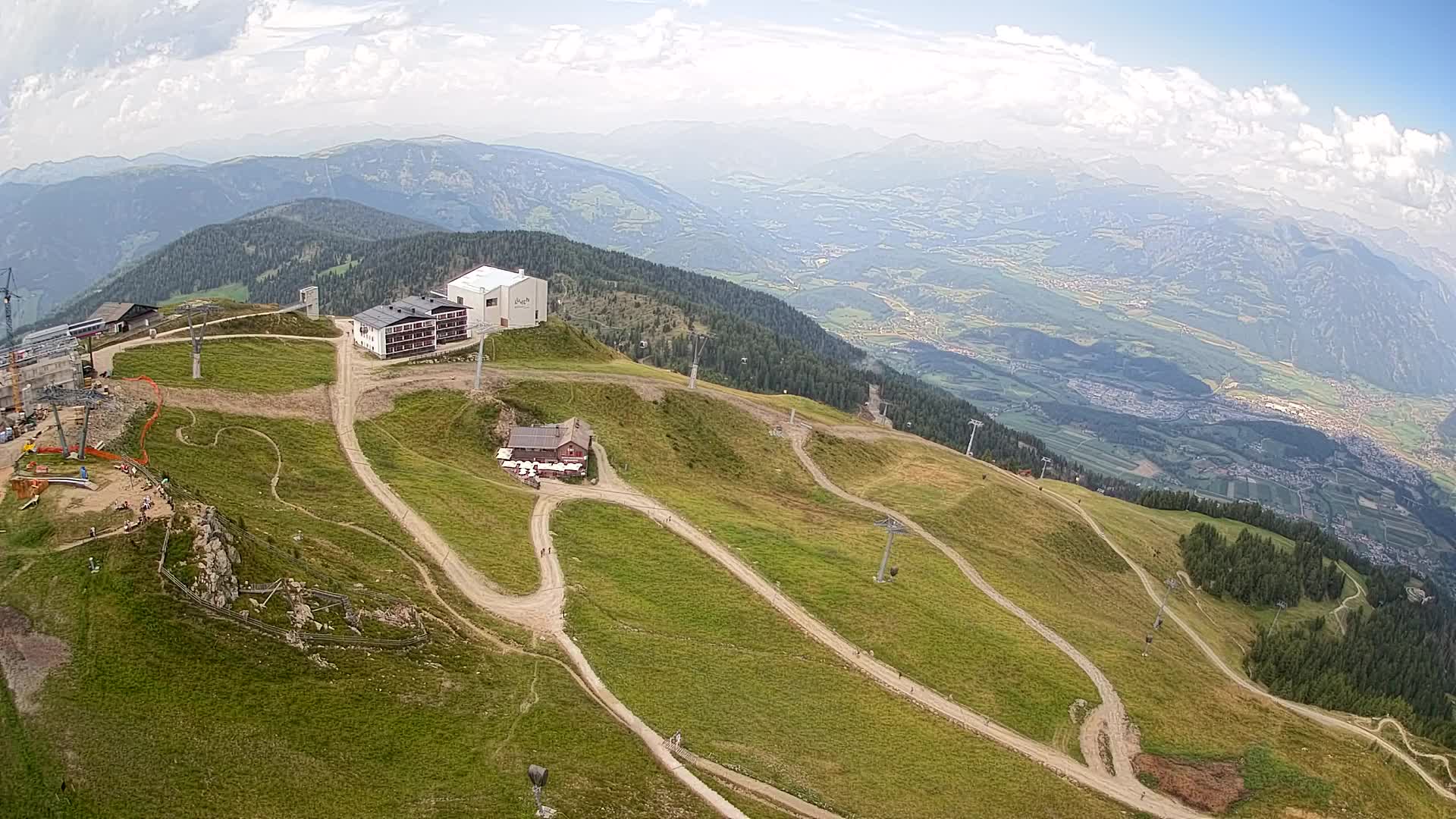Kronplatz peak Ski resort | view to Bruneck