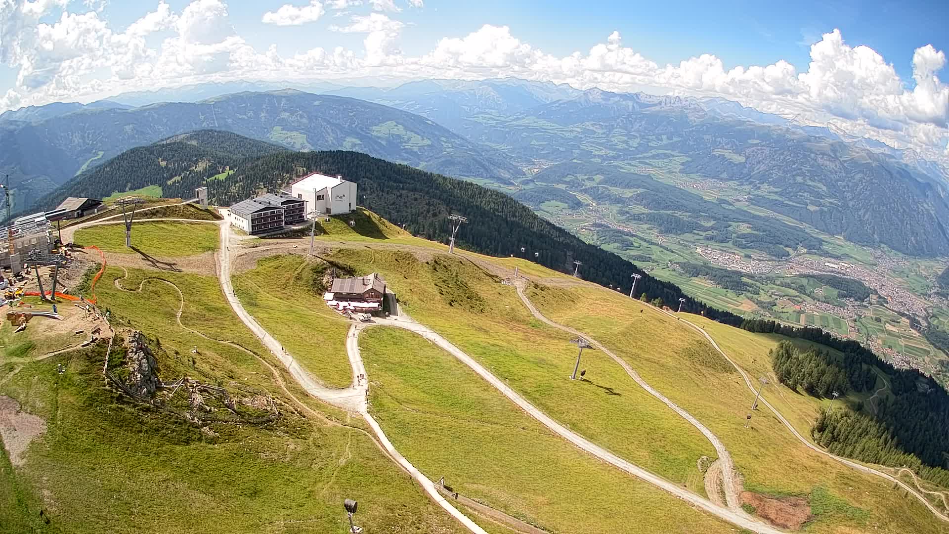 Kronplatz peak Ski resort | view to Bruneck