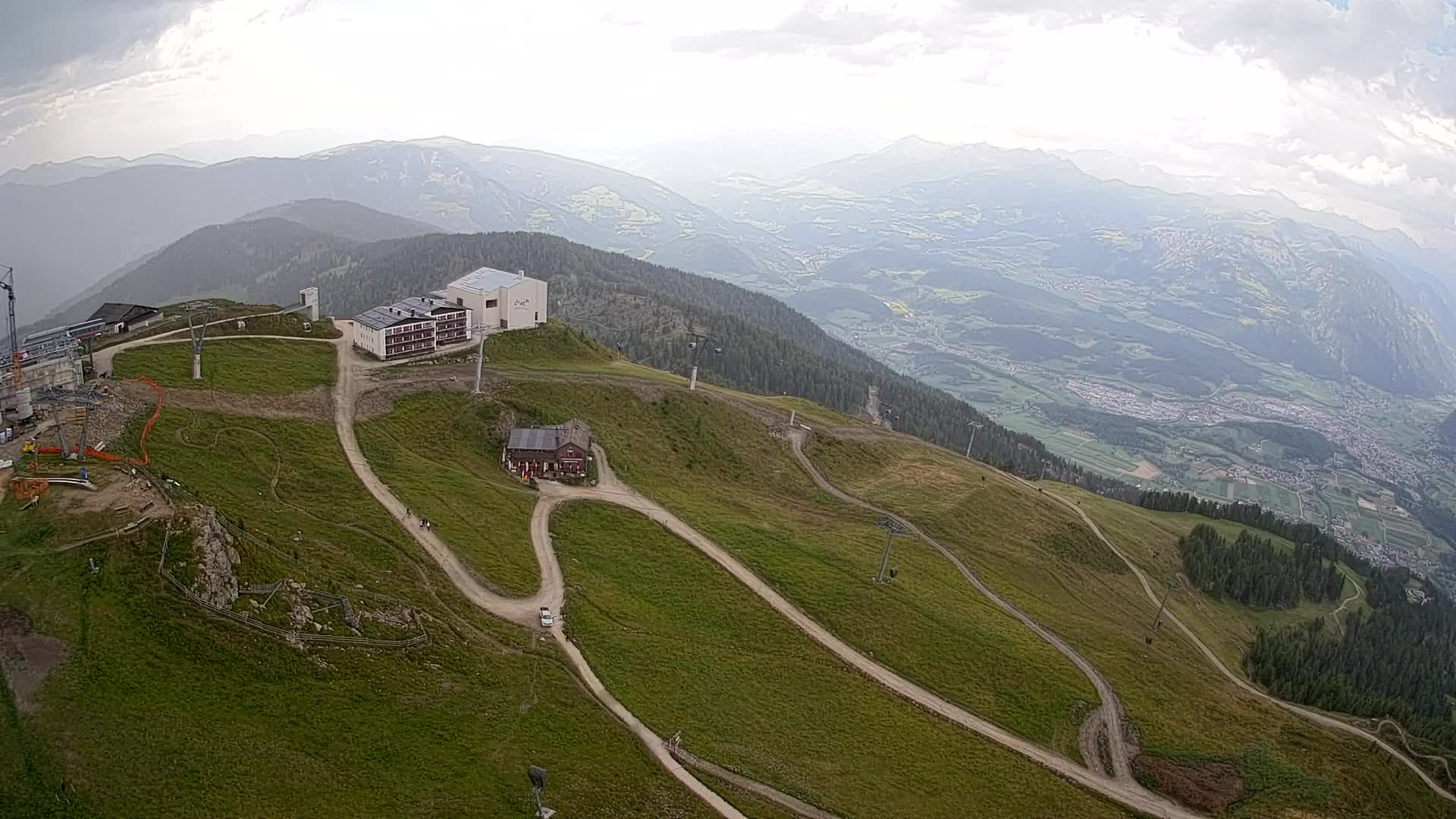 Station de ski Kronplatz sommet | vue sur Brunico