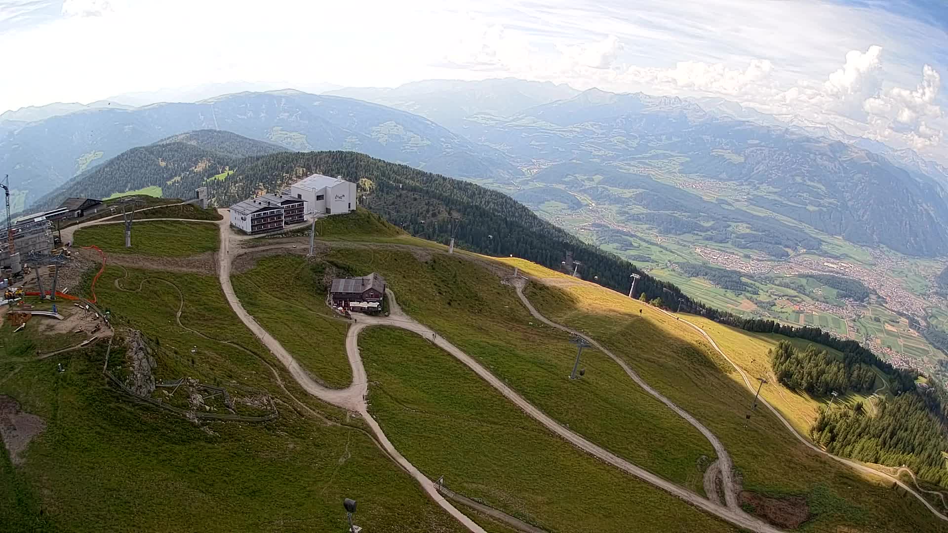 Kronplatz peak Ski resort | view to Bruneck