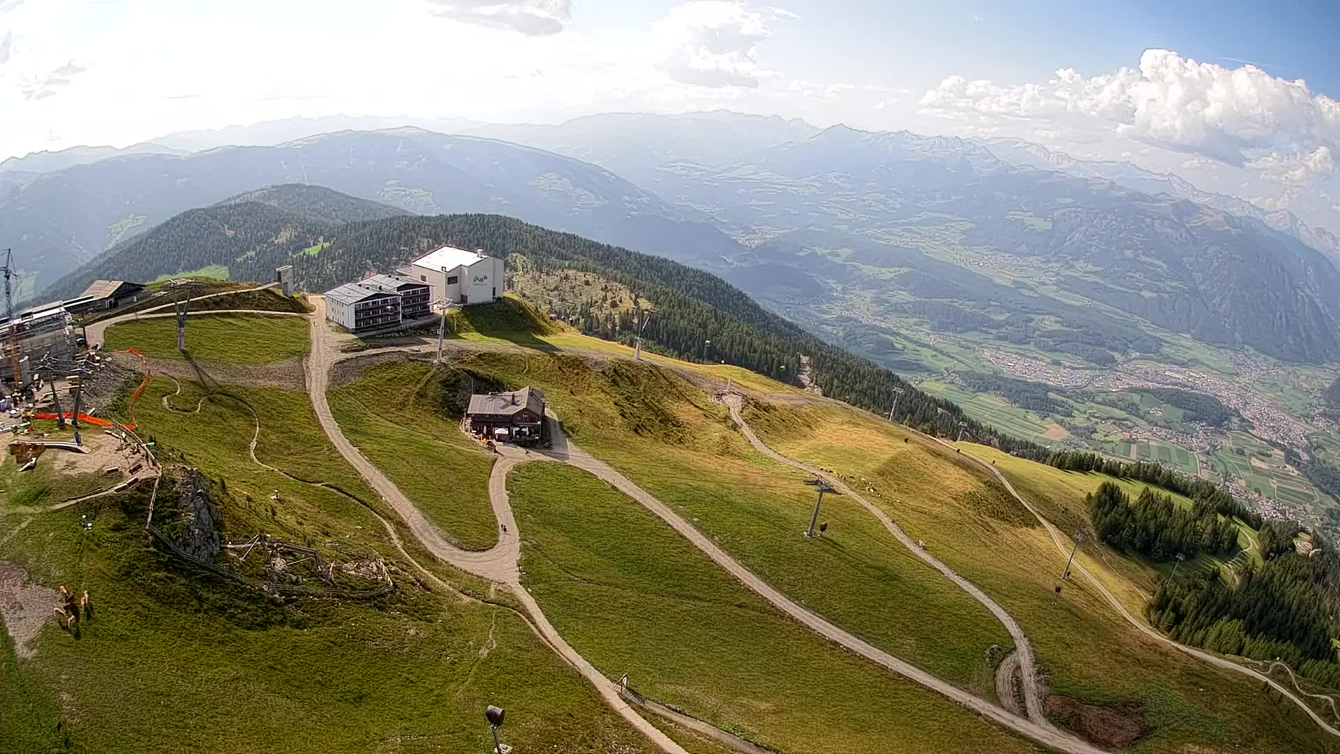 Station de ski Kronplatz sommet | vue sur Brunico