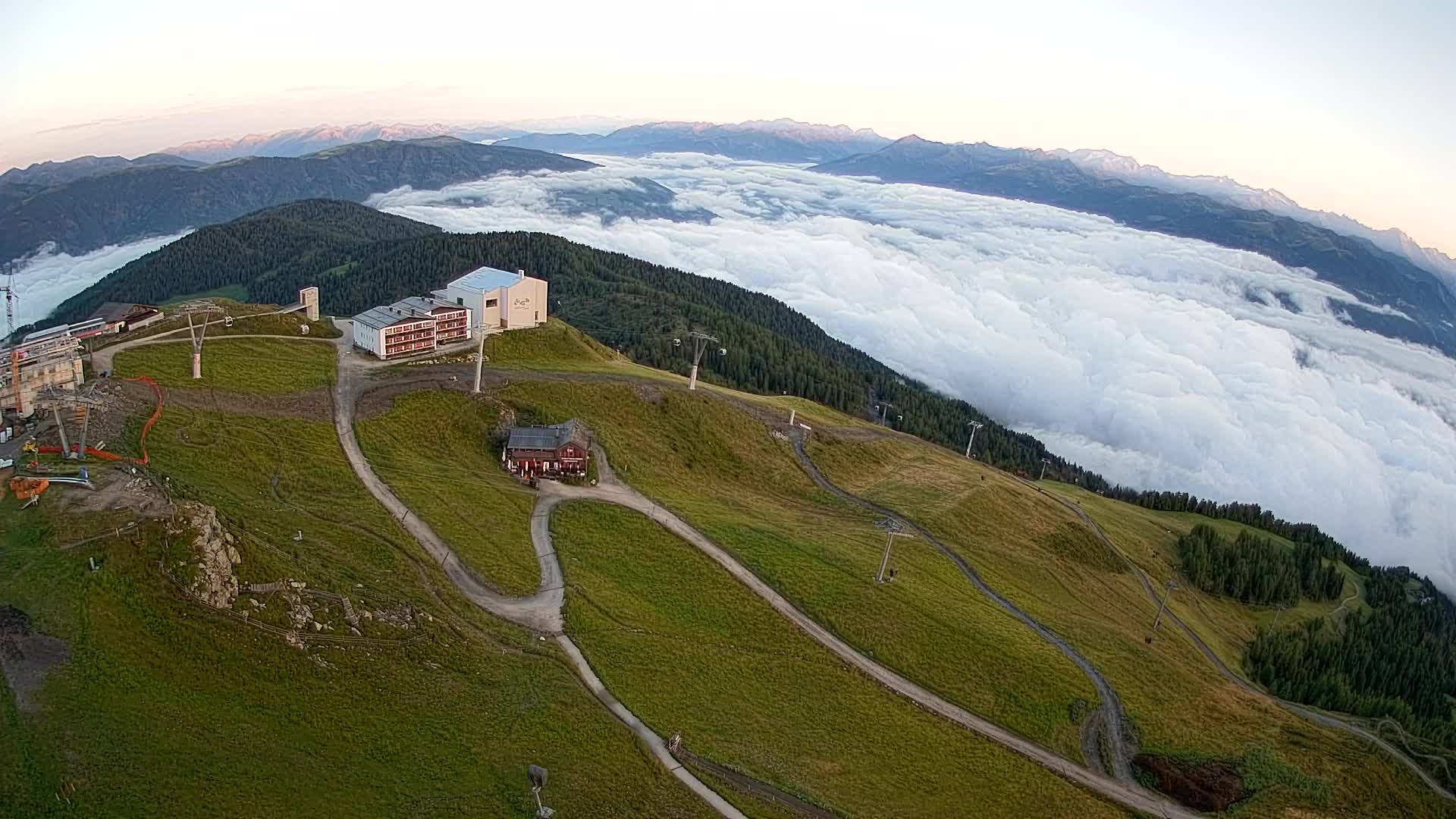 Kronplatz peak Ski resort | view to Bruneck