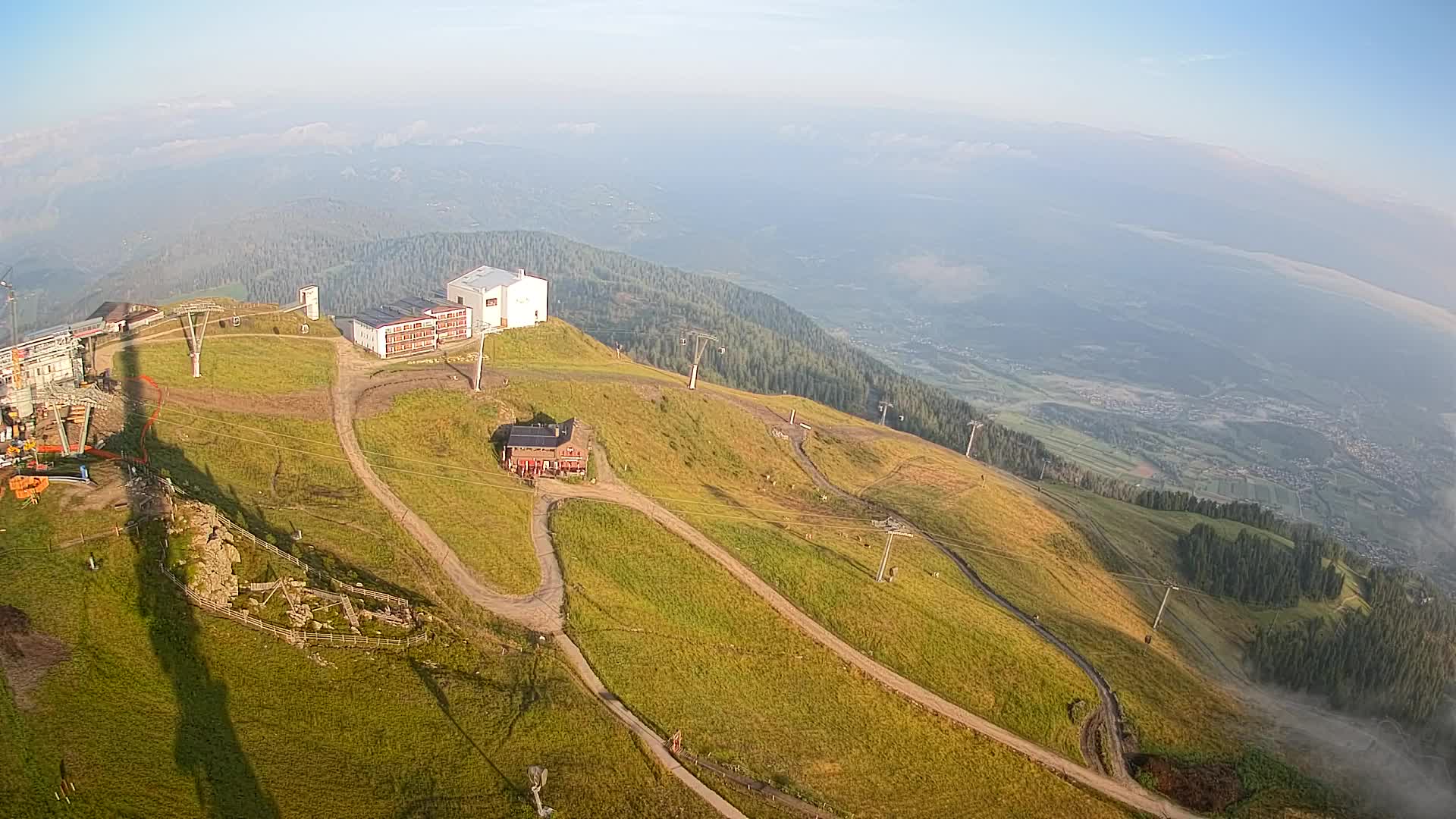 Kronplatz peak Ski resort | view to Bruneck