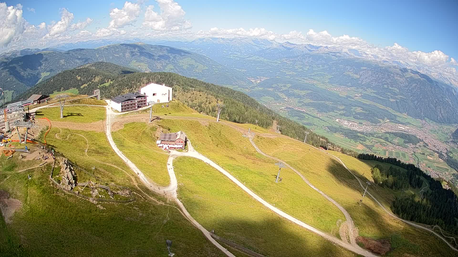 Station de ski Kronplatz sommet | vue sur Brunico