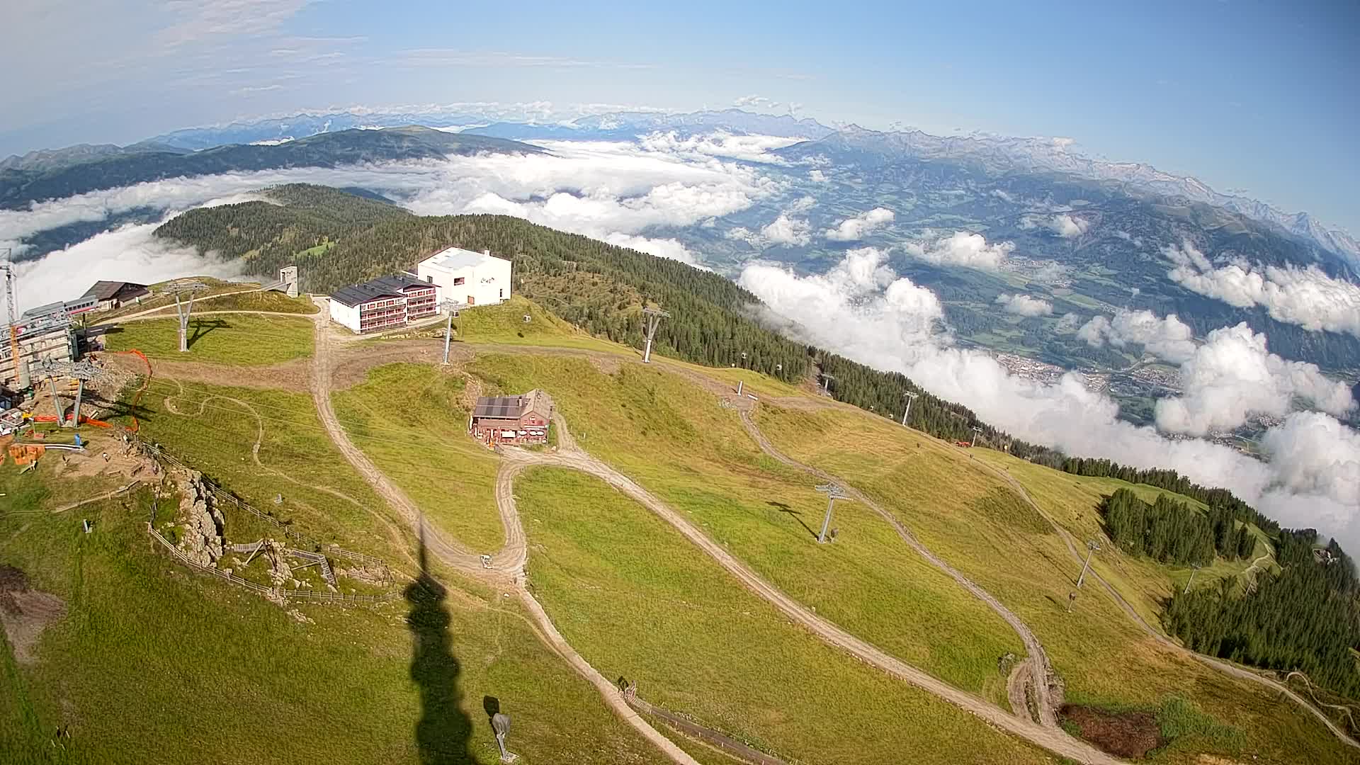 Kronplatz peak Ski resort | view to Bruneck