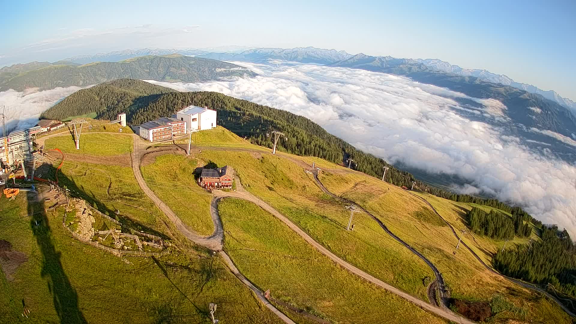 Kronplatz peak Ski resort | view to Bruneck
