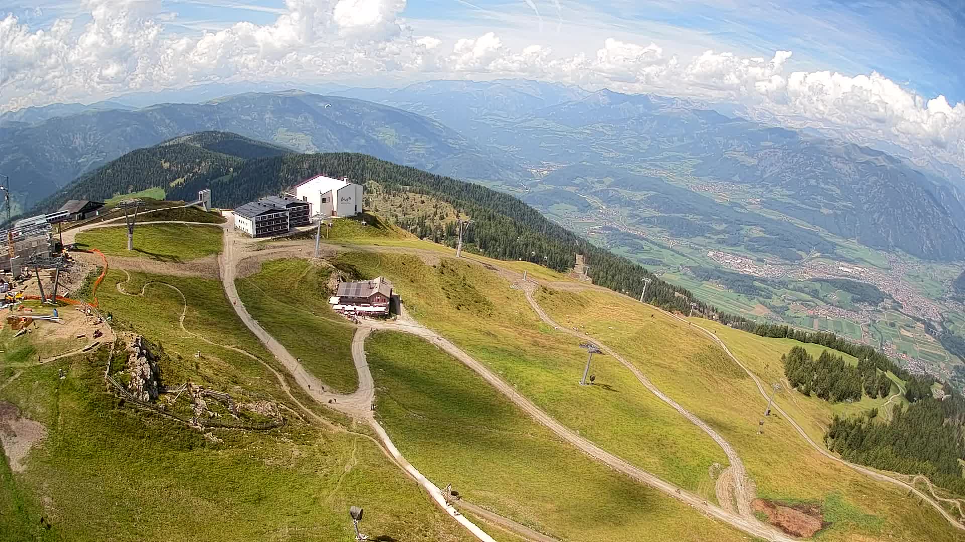Kronplatz peak Ski resort | view to Bruneck