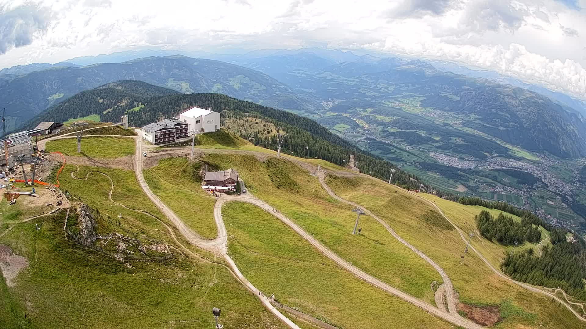 Kronplatz peak Ski resort | view to Bruneck
