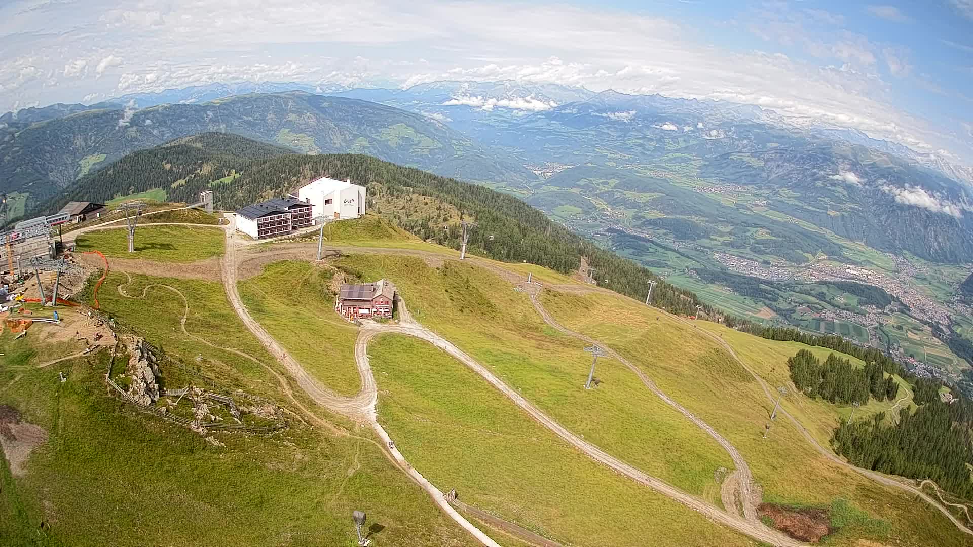 Kronplatz peak Ski resort | view to Bruneck