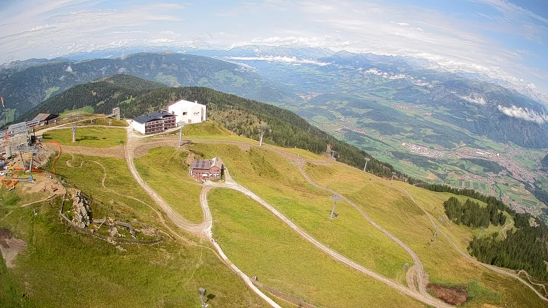 Station de ski Kronplatz sommet | vue sur Brunico