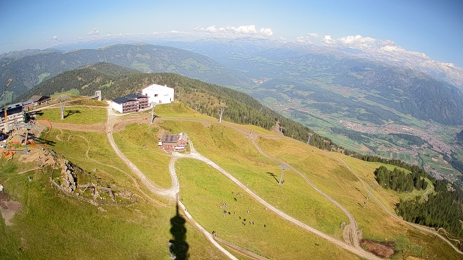 Kronplatz peak Ski resort | view to Bruneck