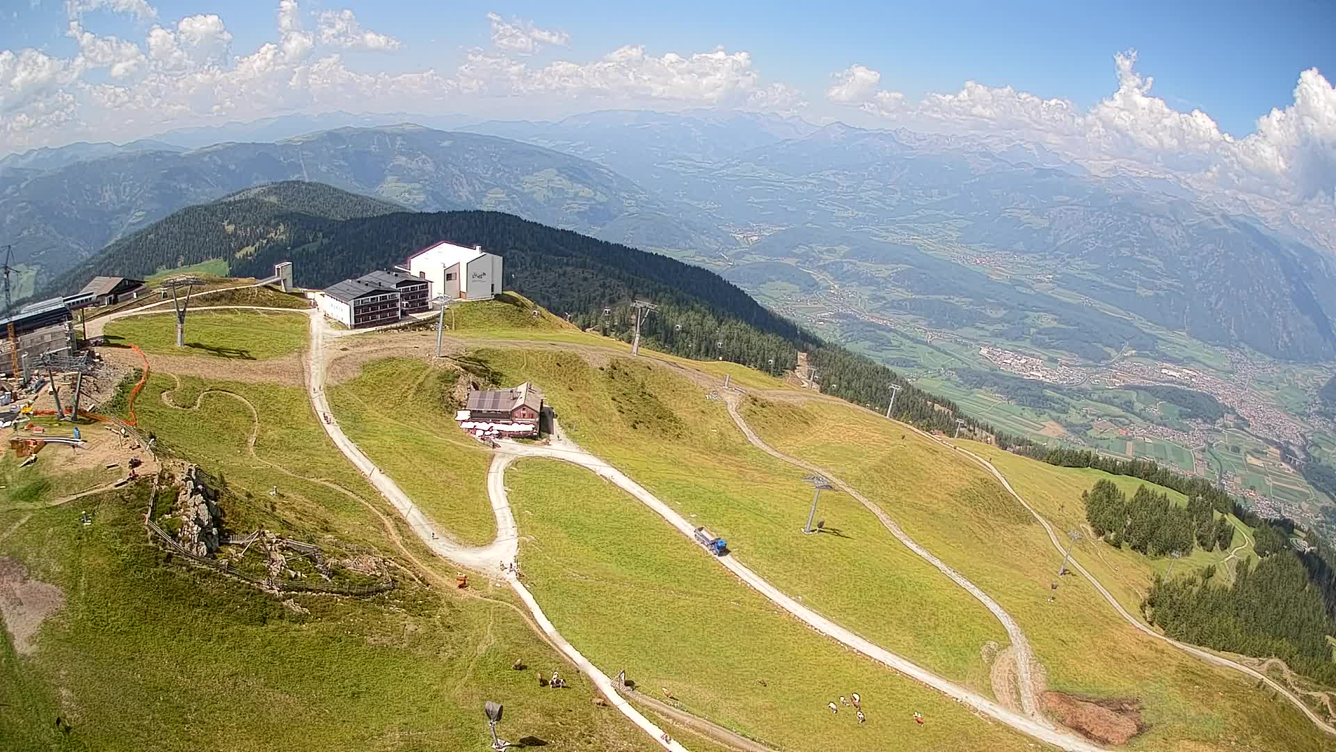 Stazione sciistica di Plan de Corones | vista su Brunico