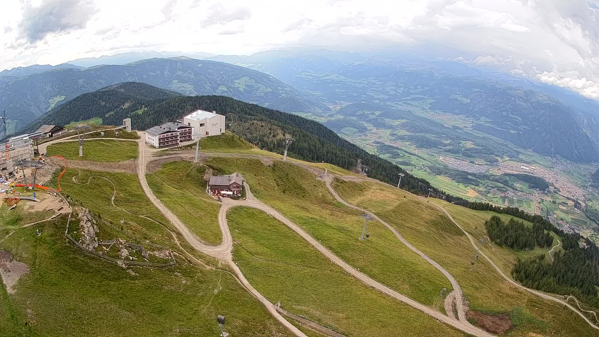 Kronplatz peak Ski resort | view to Bruneck