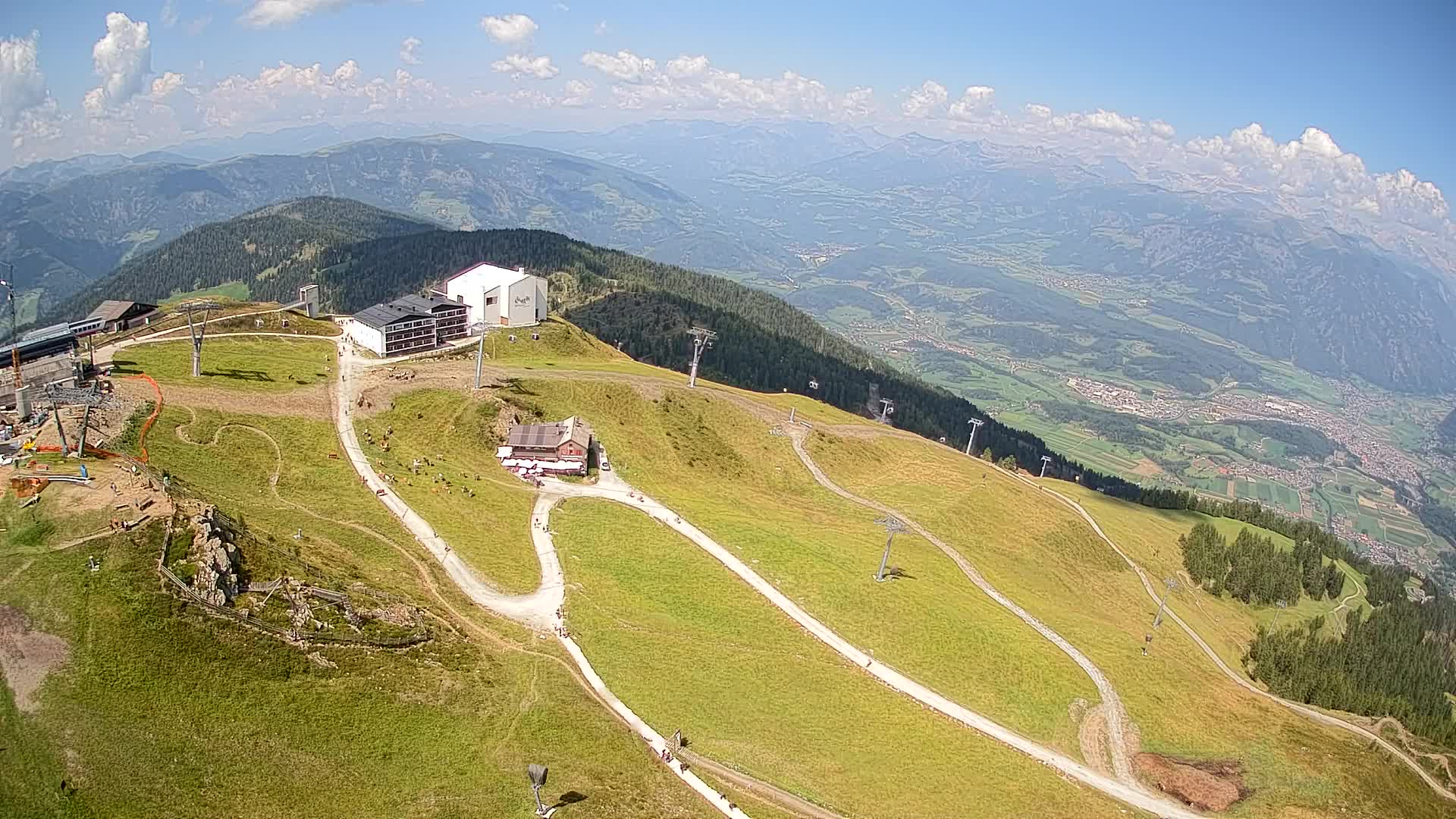 Kronplatz peak Ski resort | view to Bruneck