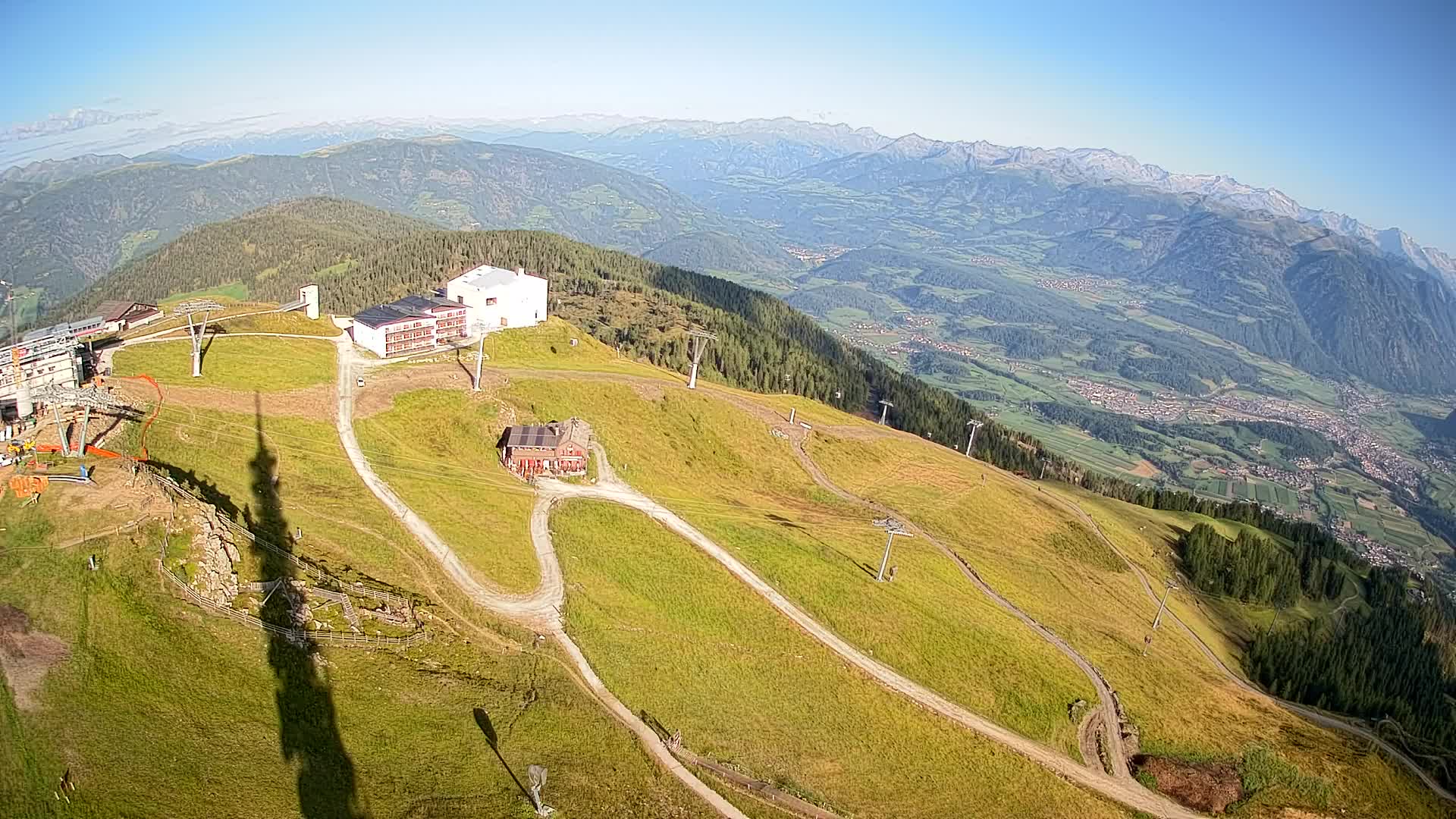 Kronplatz peak Ski resort | view to Bruneck