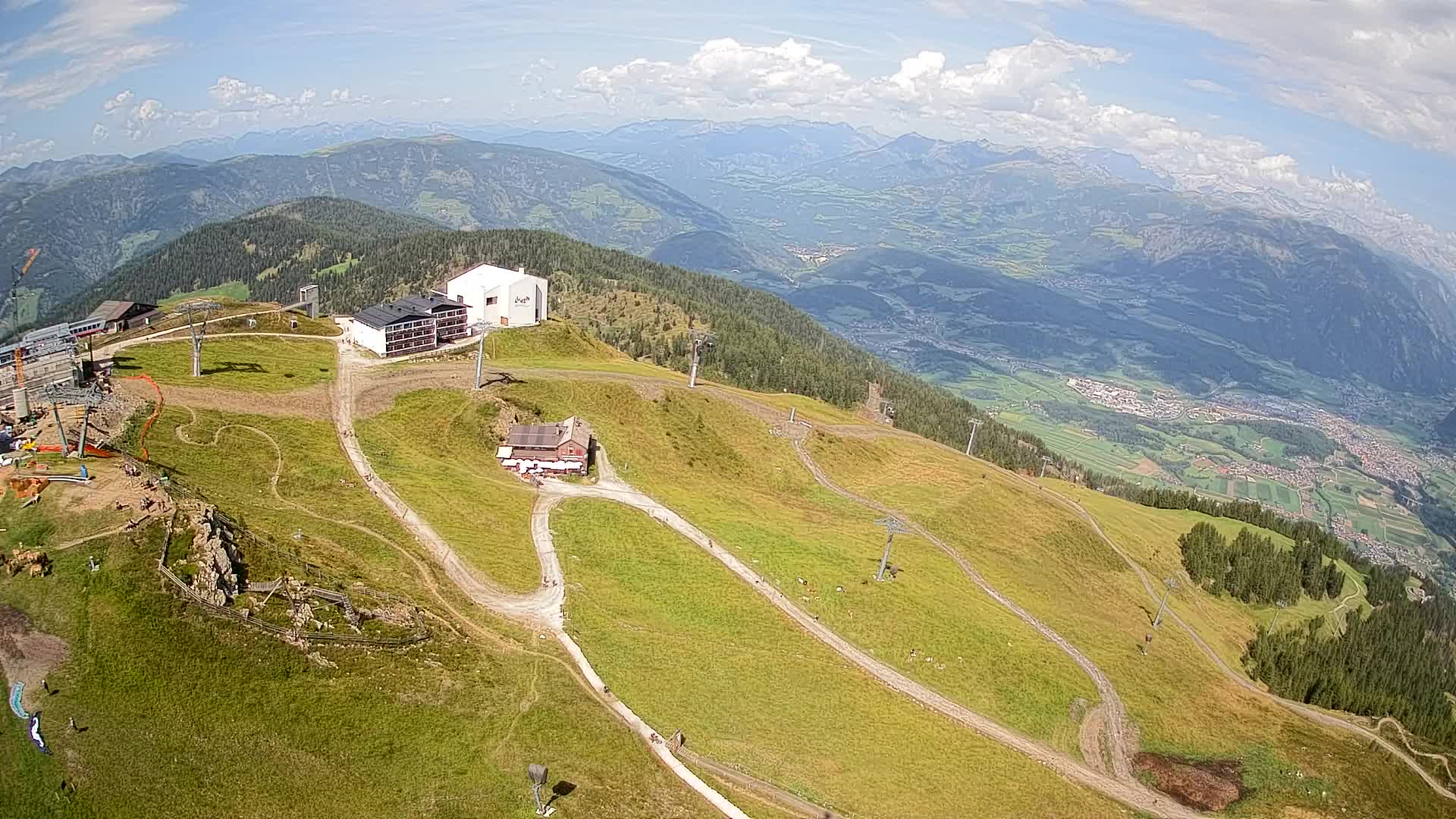 Station de ski Kronplatz sommet | vue sur Brunico
