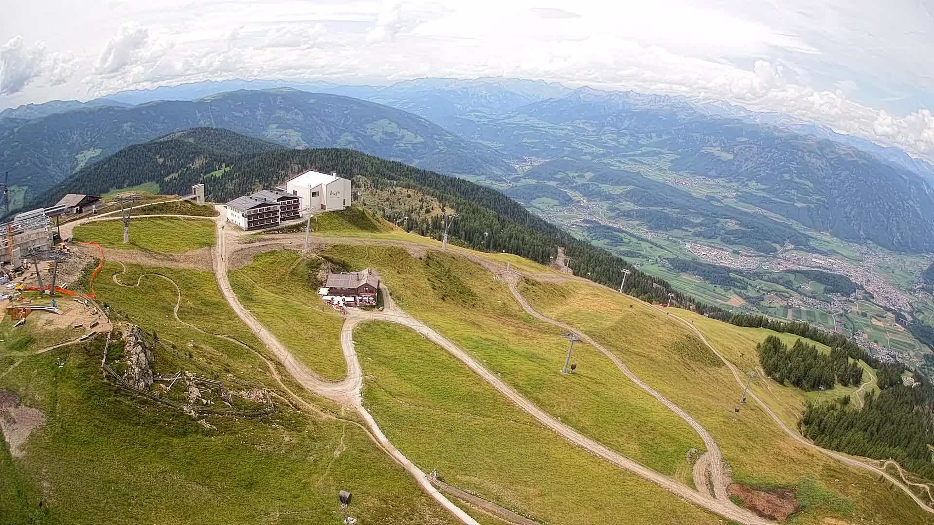 Kronplatz peak Ski resort | view to Bruneck