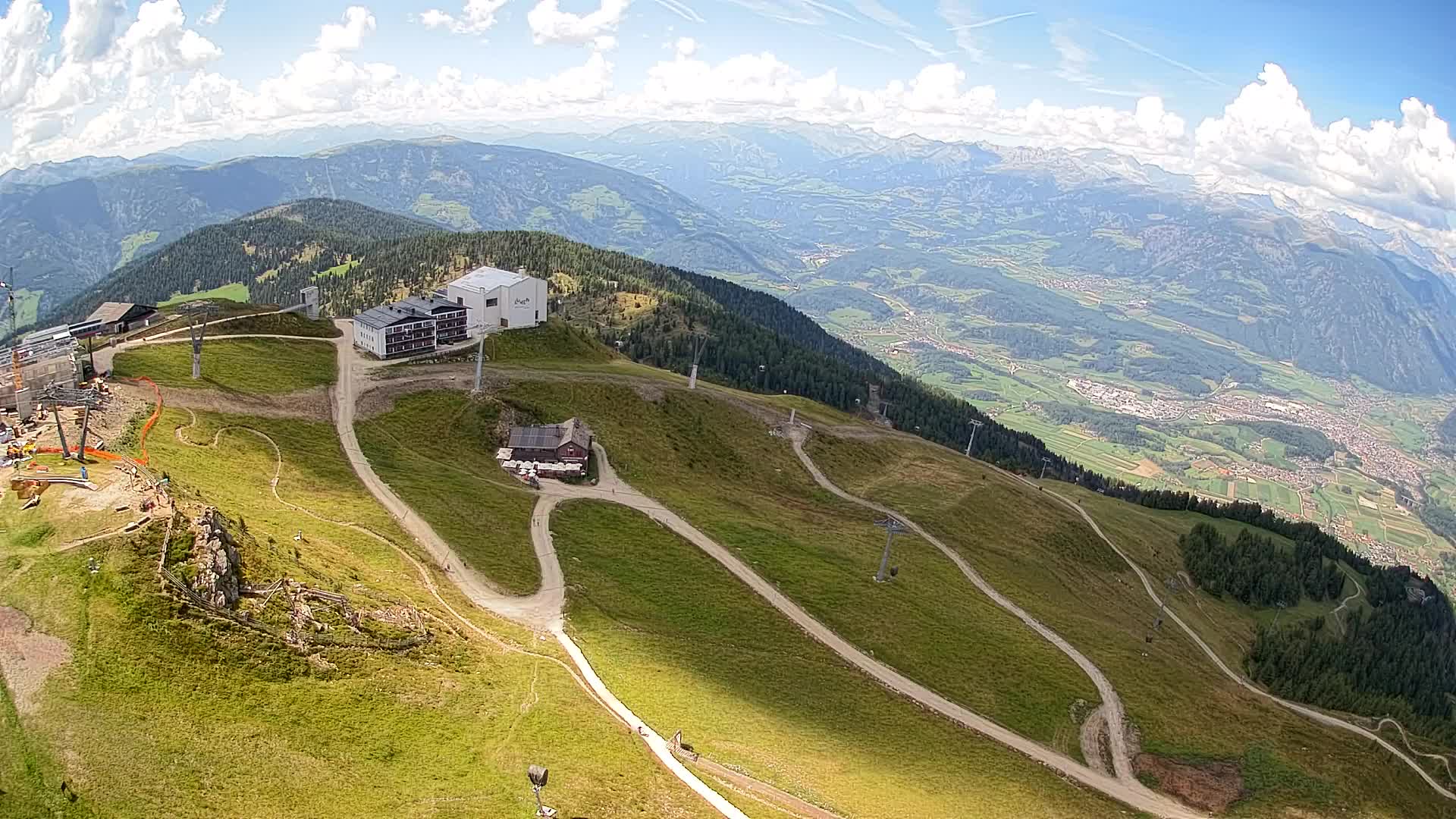 Kronplatz peak Ski resort | view to Bruneck