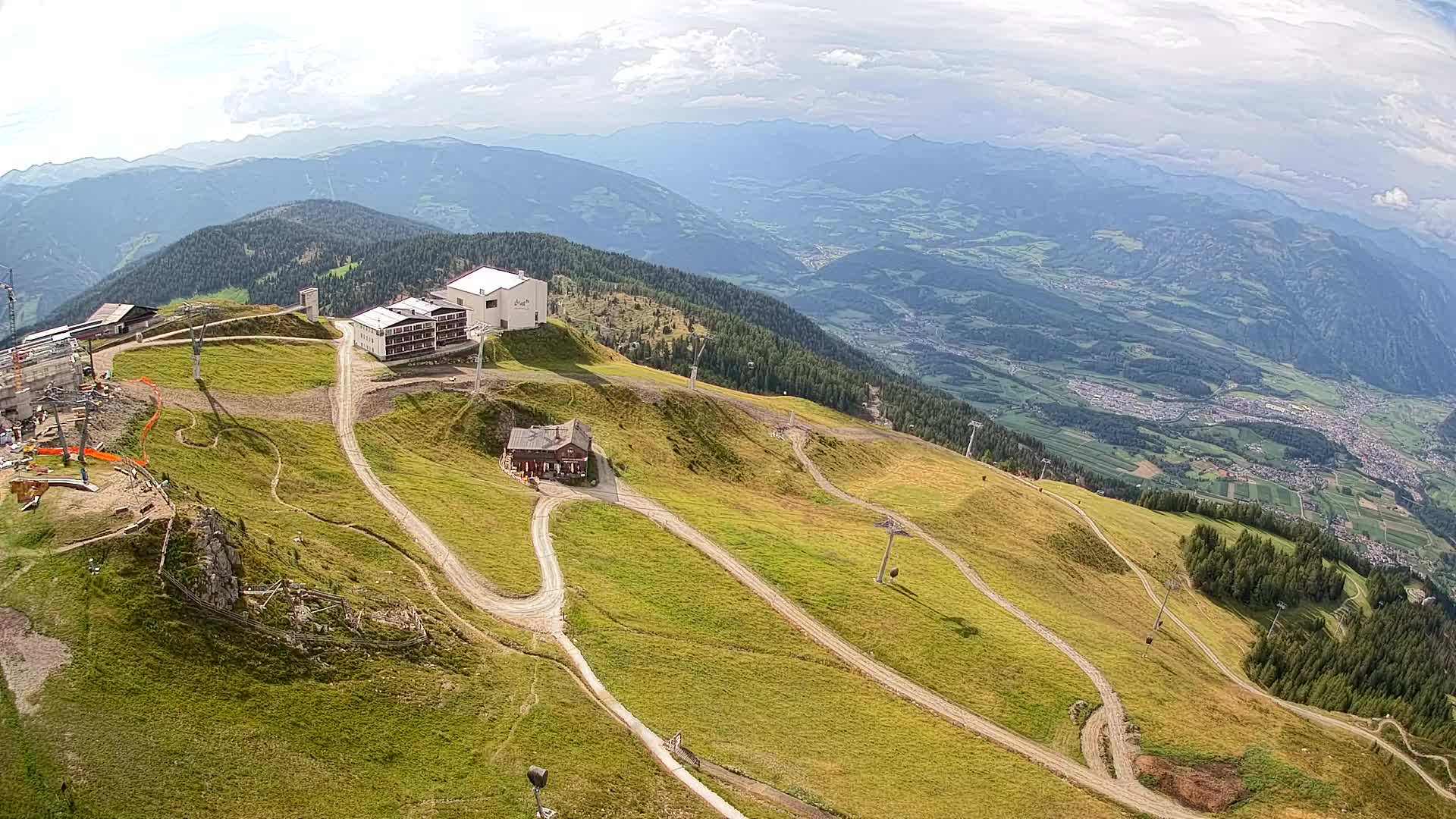 Kronplatz peak Ski resort | view to Bruneck