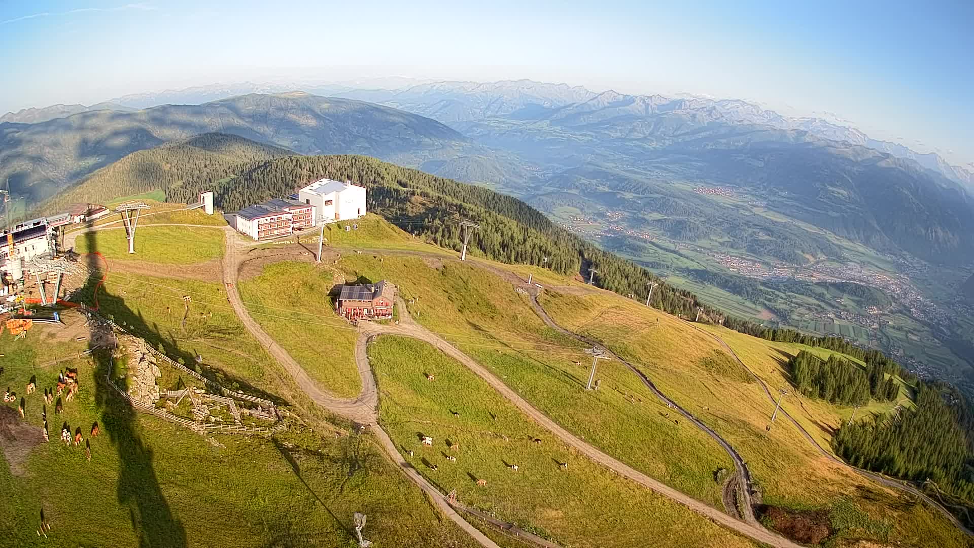 Station de ski Kronplatz sommet | vue sur Brunico