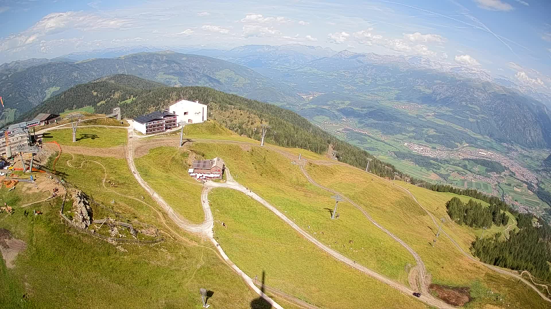 Station de ski Kronplatz sommet | vue sur Brunico