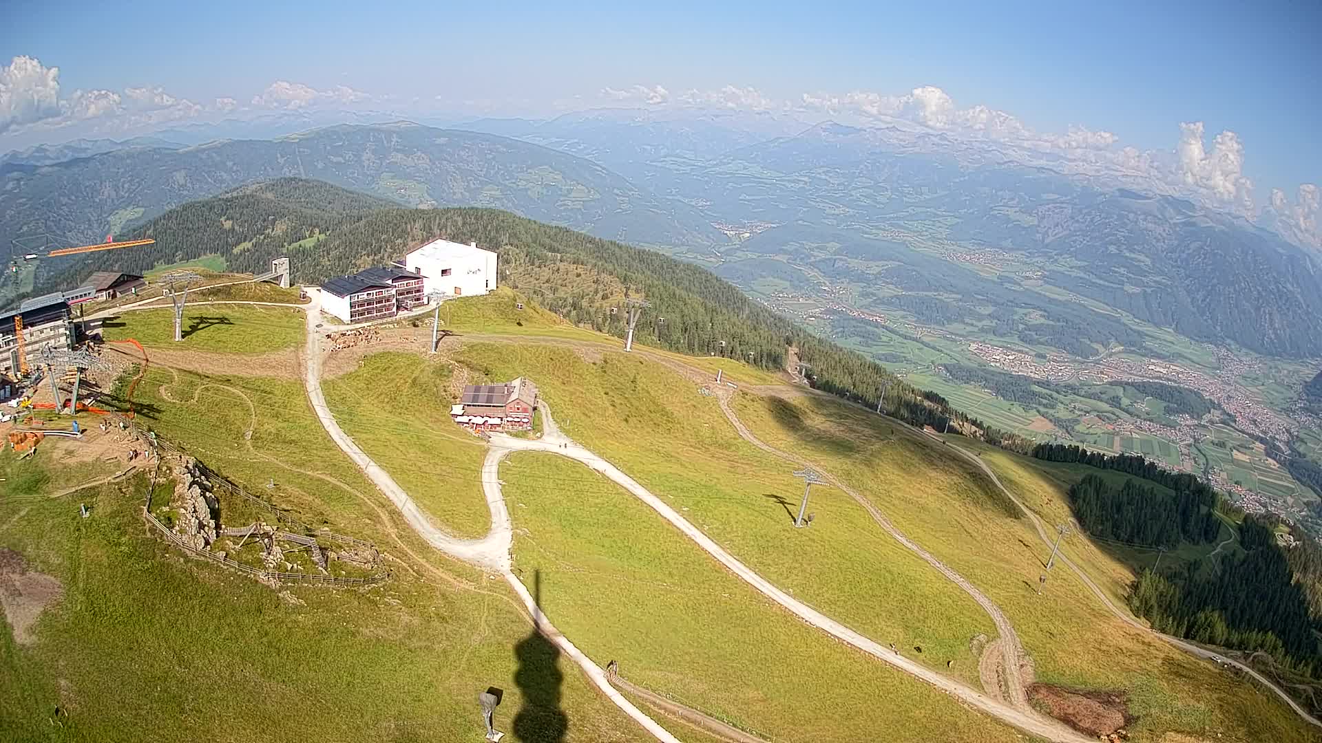 Kronplatz peak Ski resort | view to Bruneck