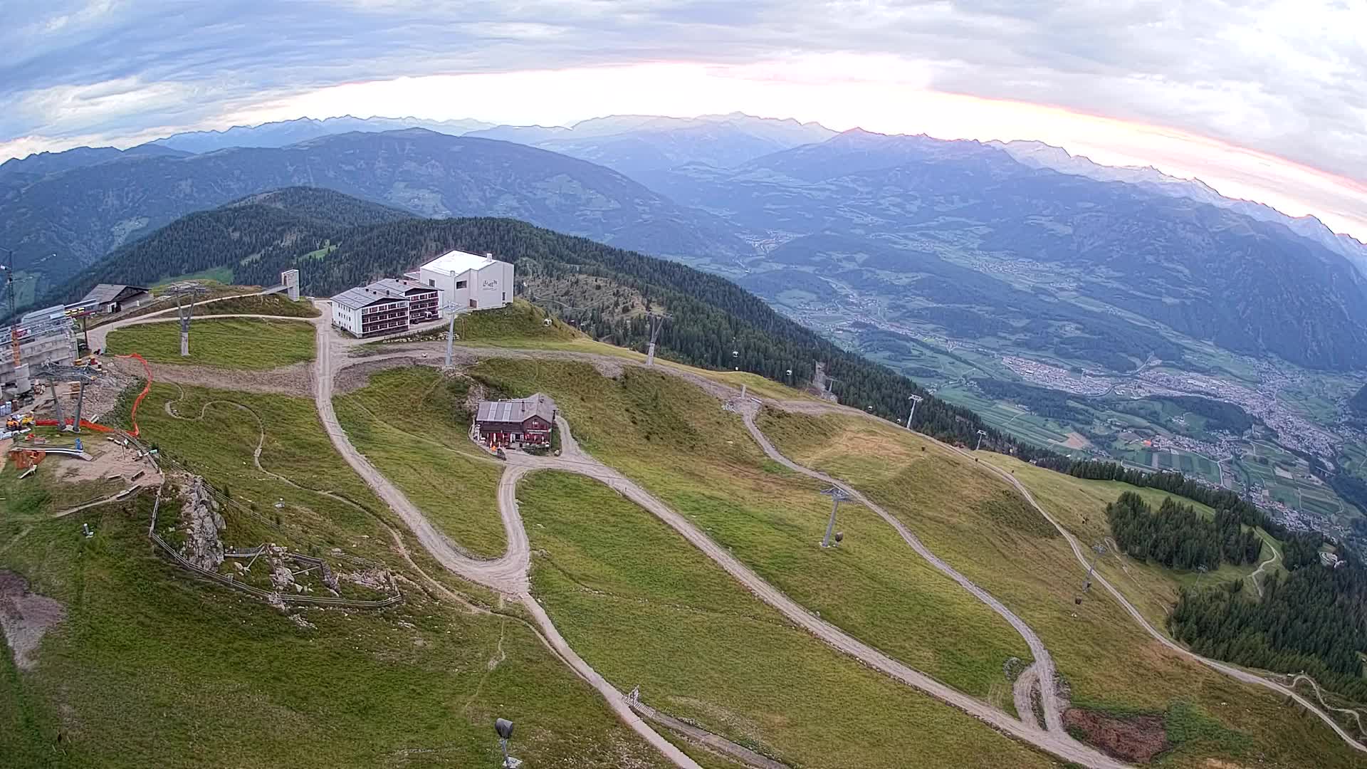 Kronplatz peak Ski resort | view to Bruneck