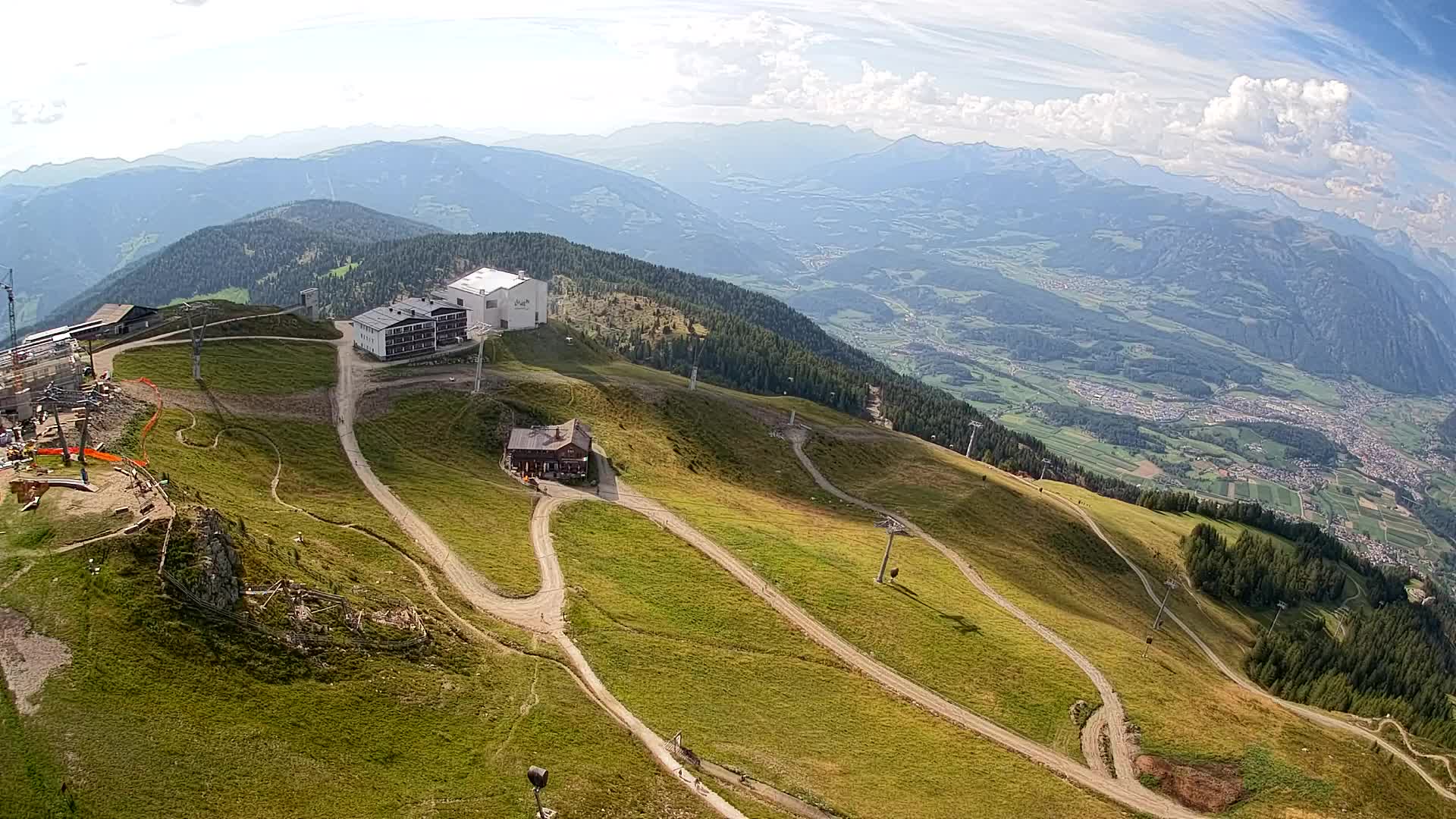 Kronplatz peak Ski resort | view to Bruneck