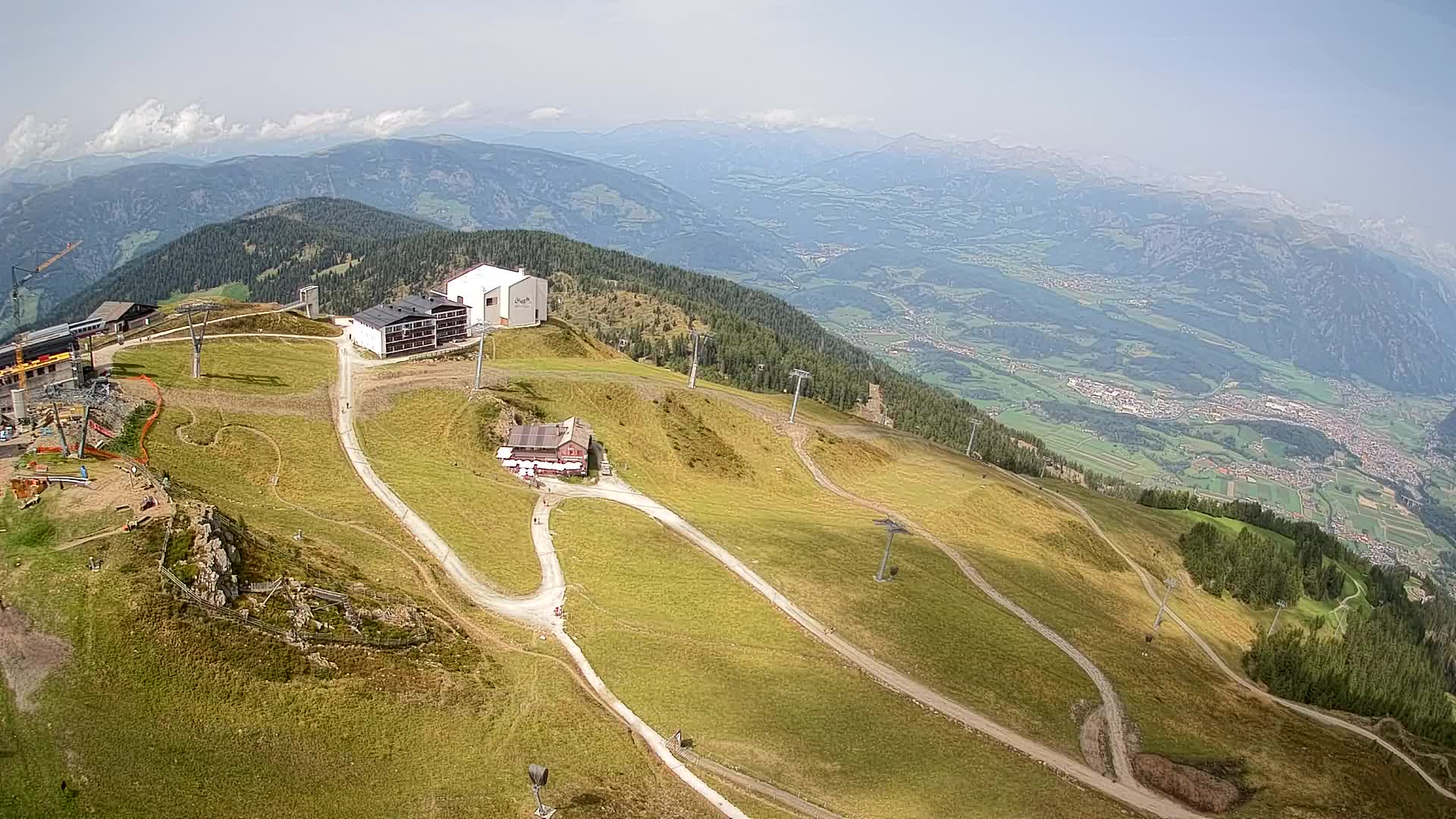Skigebiet Kronplatz Gipfel | Blick auf Bruneck