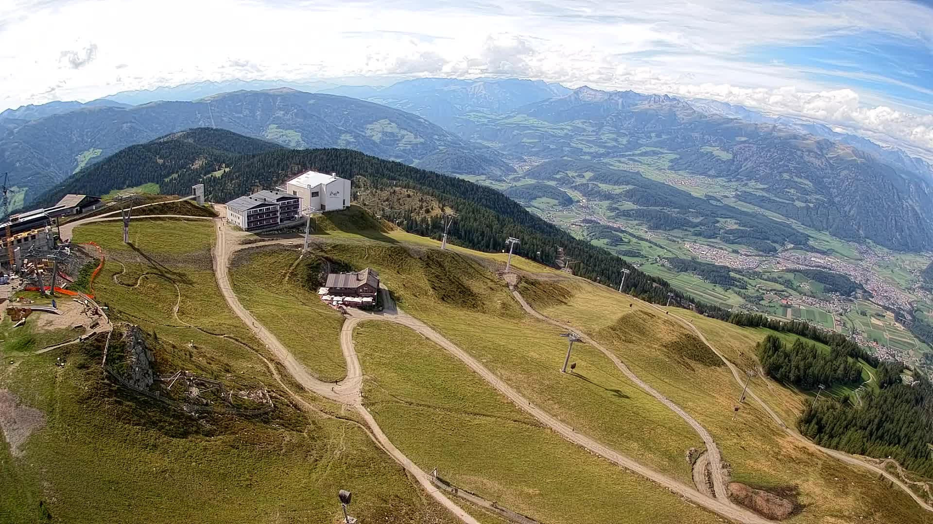Skigebiet Kronplatz Gipfel | Blick auf Bruneck