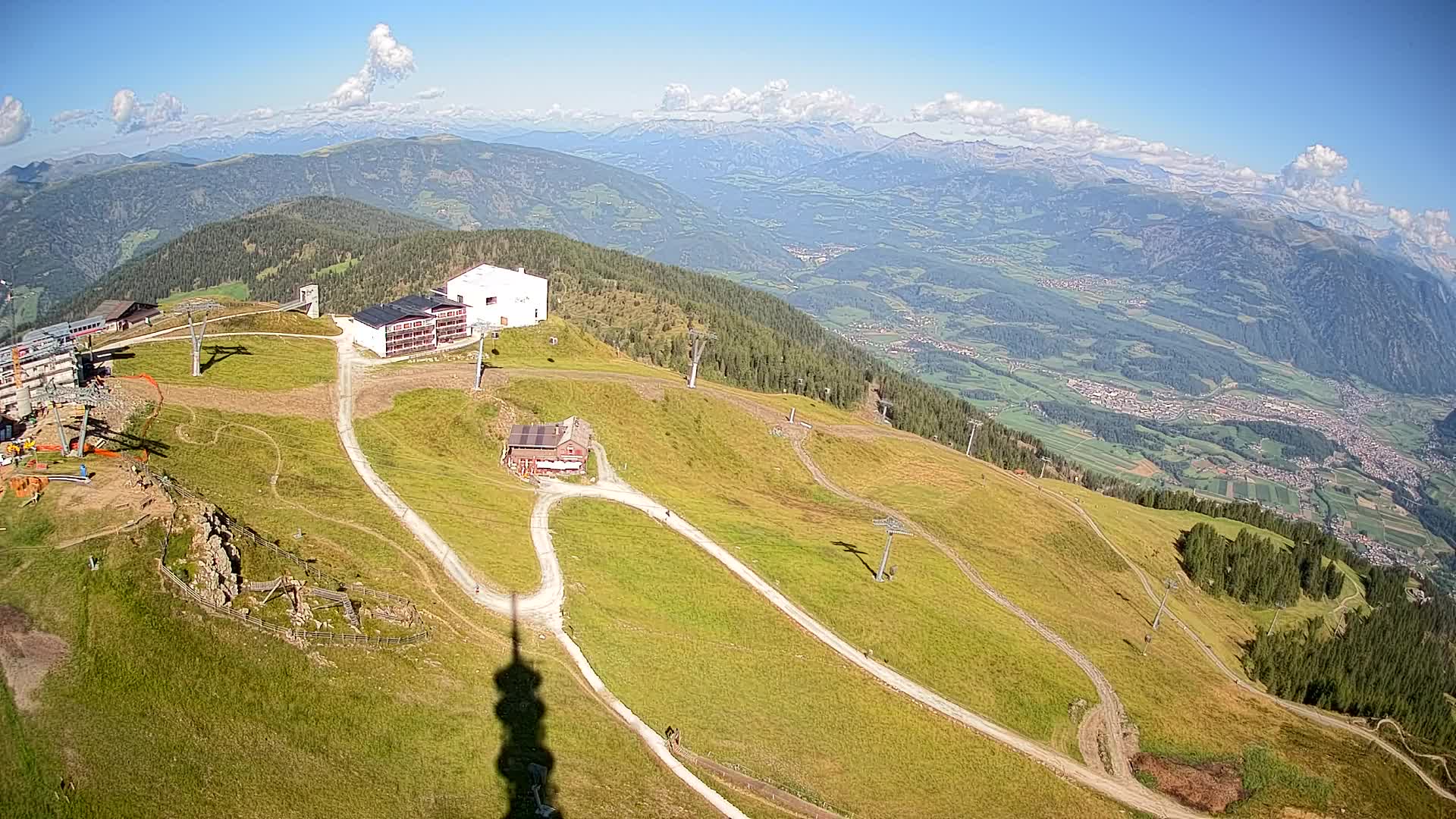 Skigebiet Kronplatz Gipfel | Blick auf Bruneck