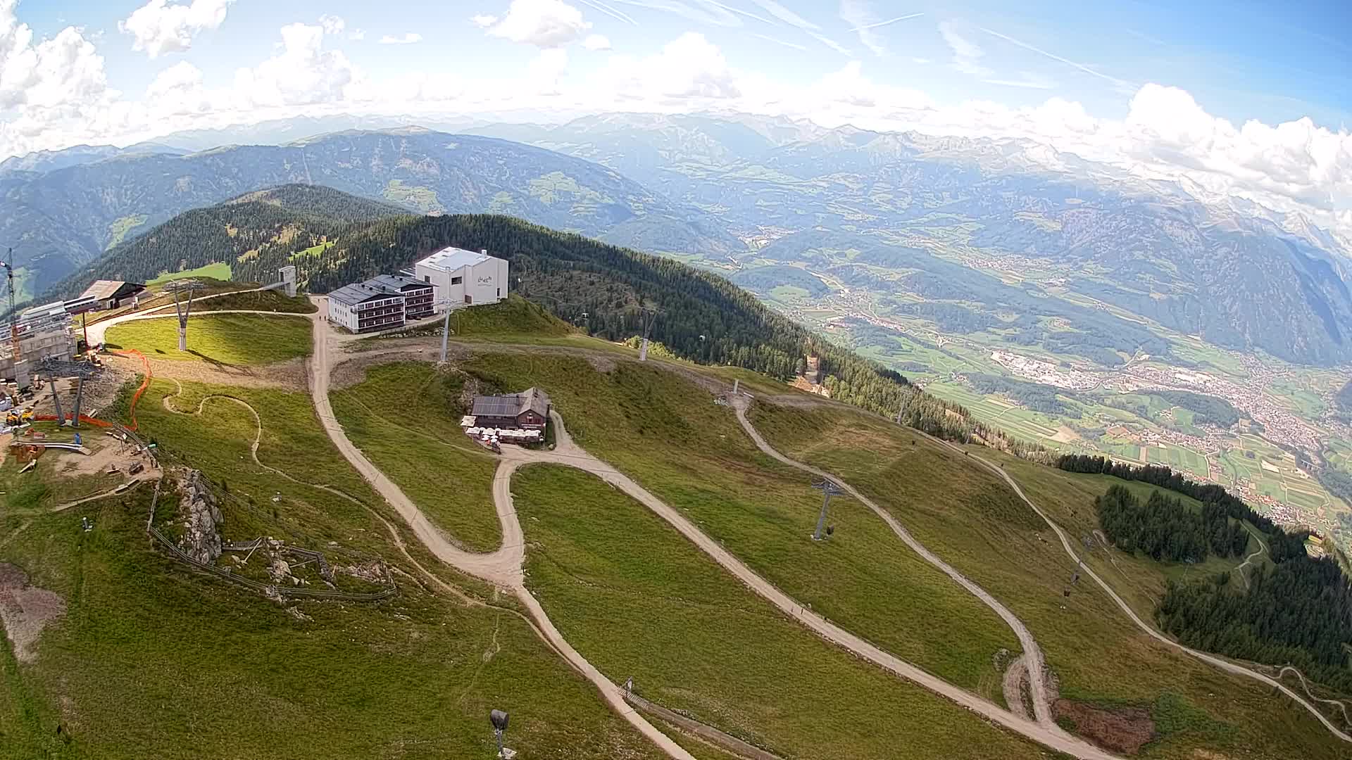 Kronplatz peak Ski resort | view to Bruneck