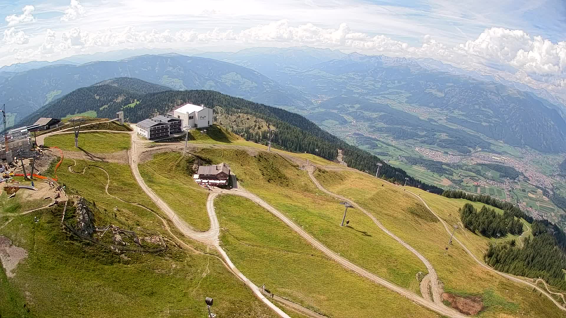 Kronplatz peak Ski resort | view to Bruneck