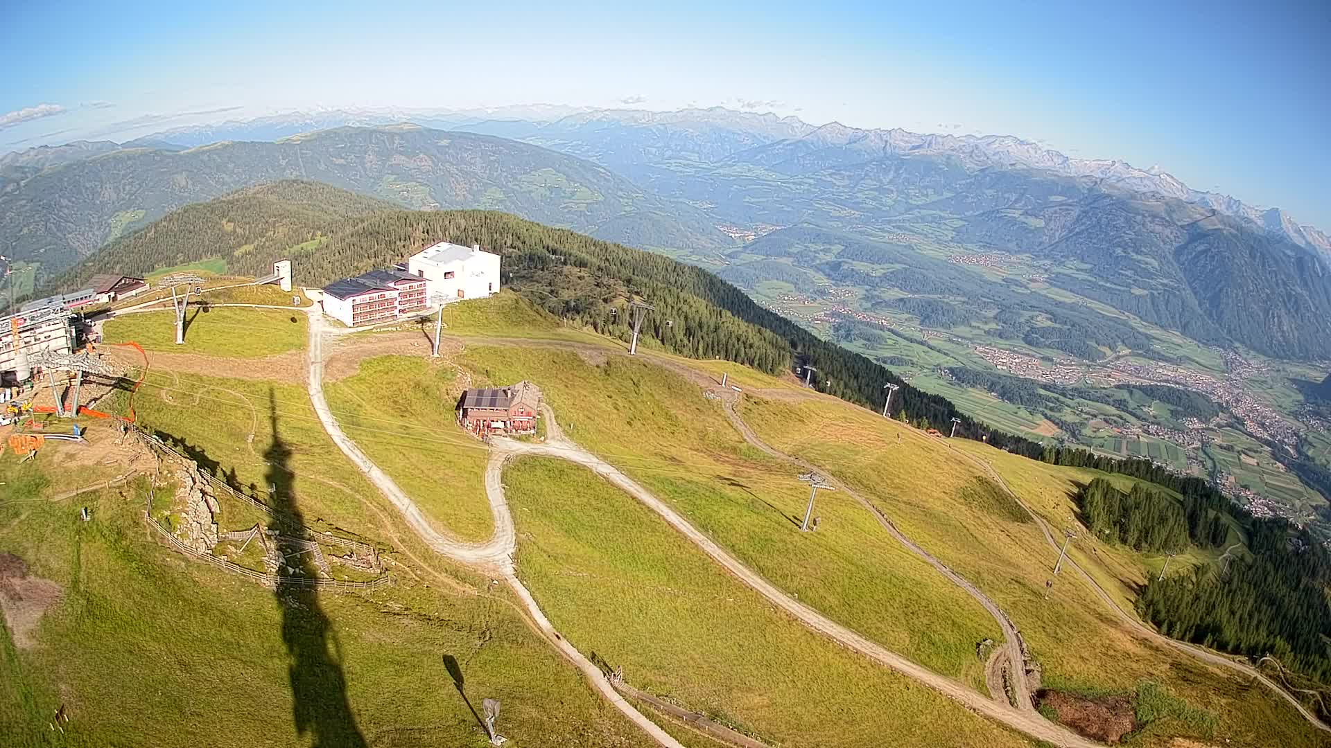 Skigebiet Kronplatz Gipfel | Blick auf Bruneck