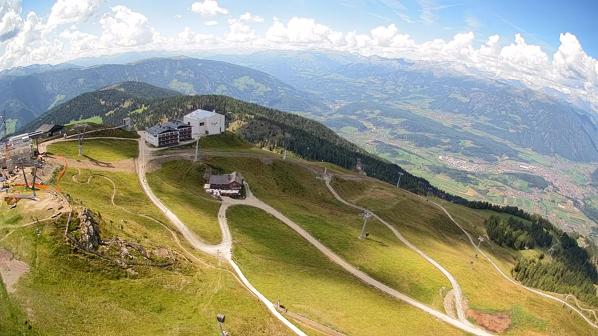 Kronplatz peak Ski resort | view to Bruneck