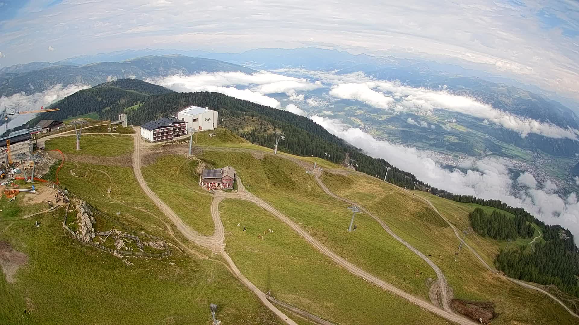 Smučišče Kronplatz – vrh | pogled na Bruneck