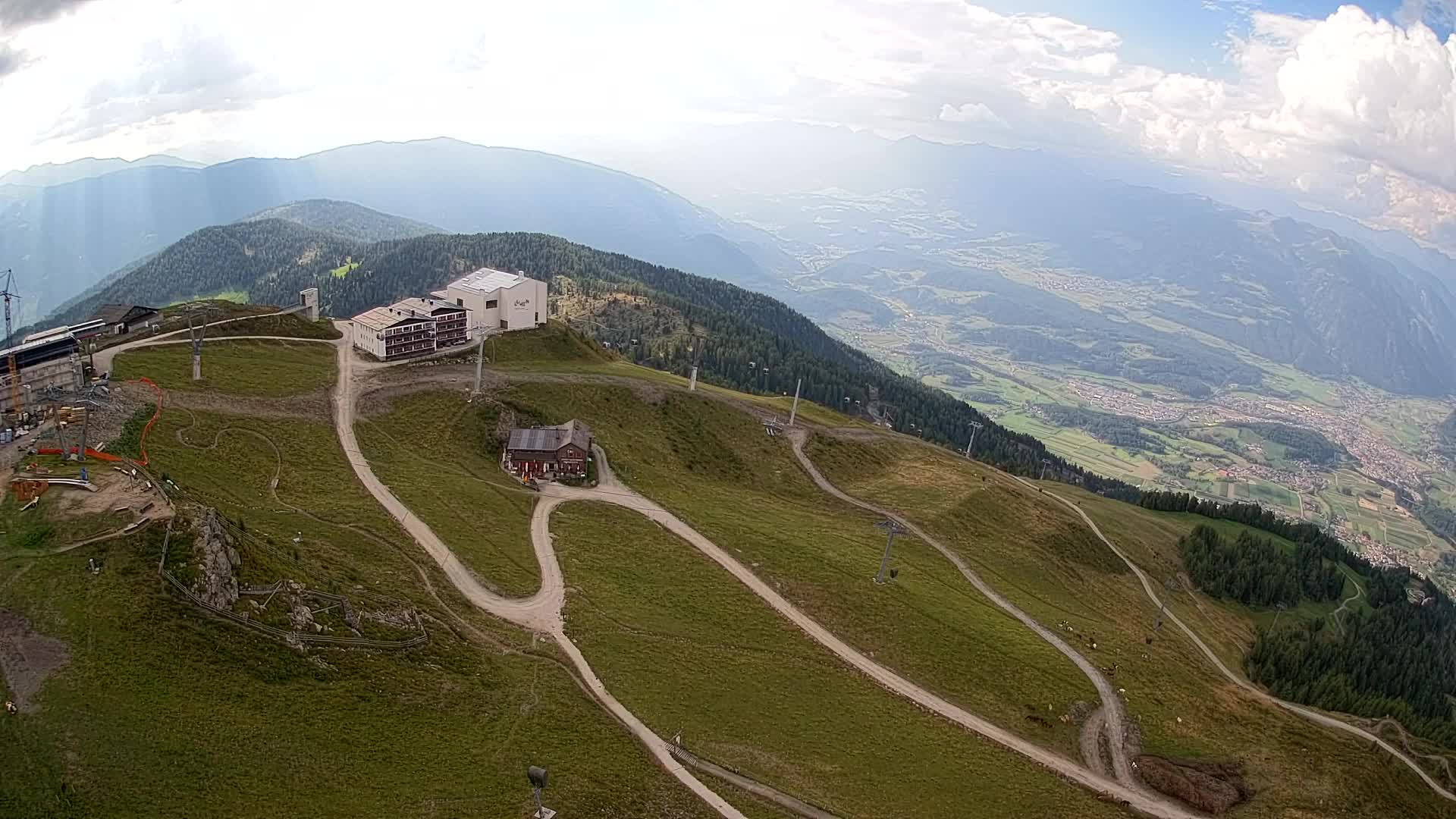 Kronplatz peak Ski resort | view to Bruneck