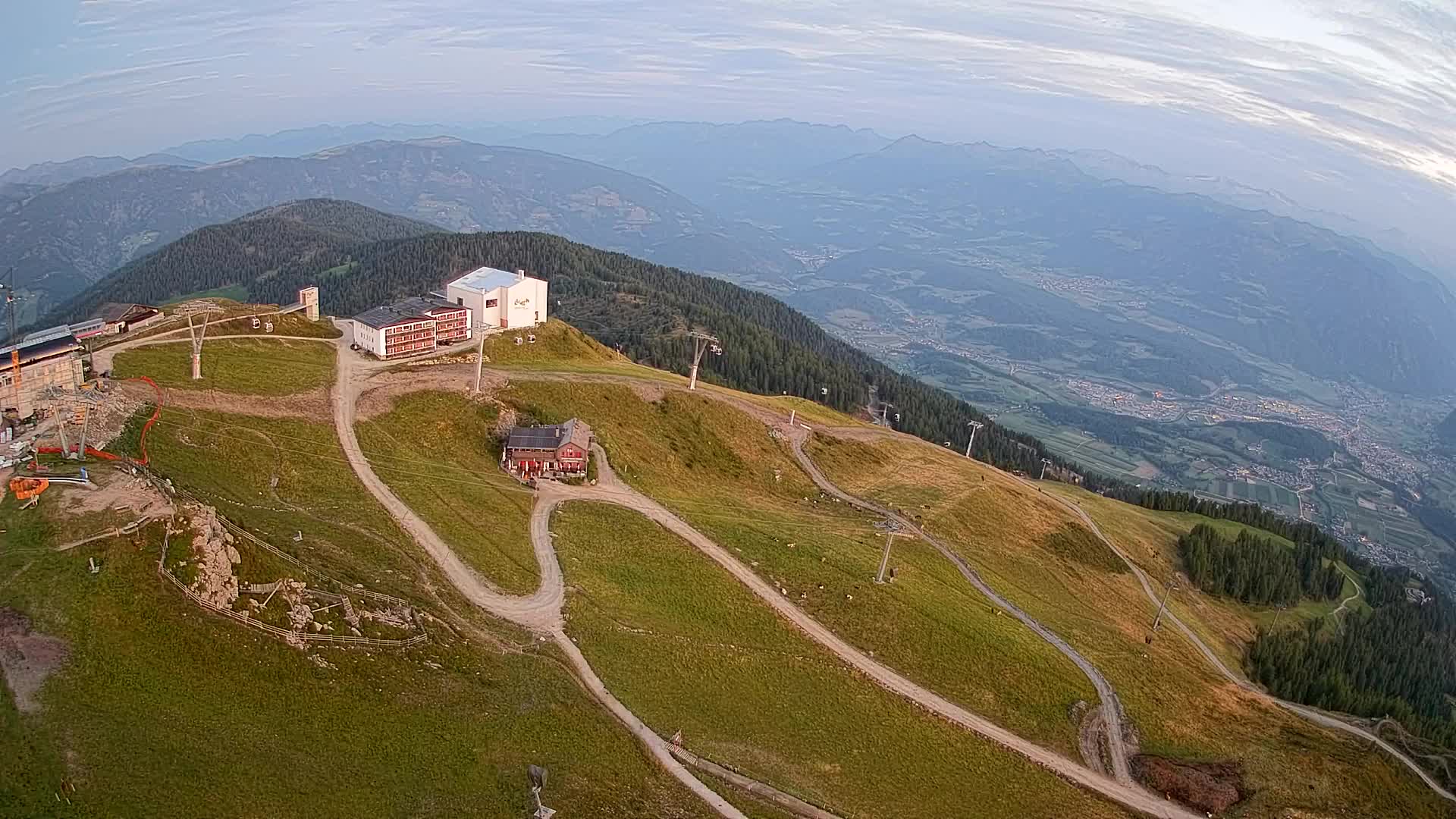 Kronplatz peak Ski resort | view to Bruneck
