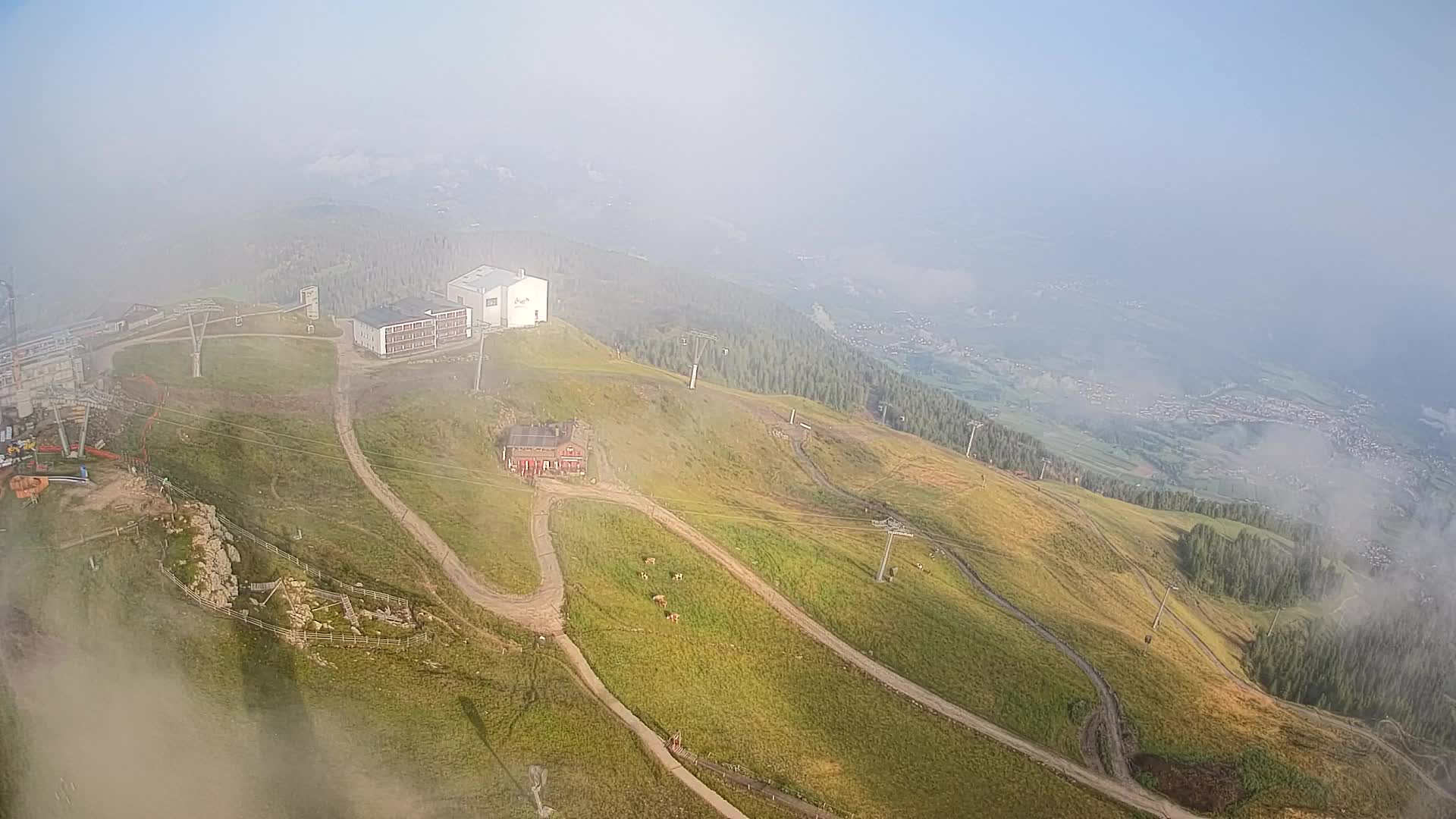 Kronplatz peak Ski resort | view to Bruneck