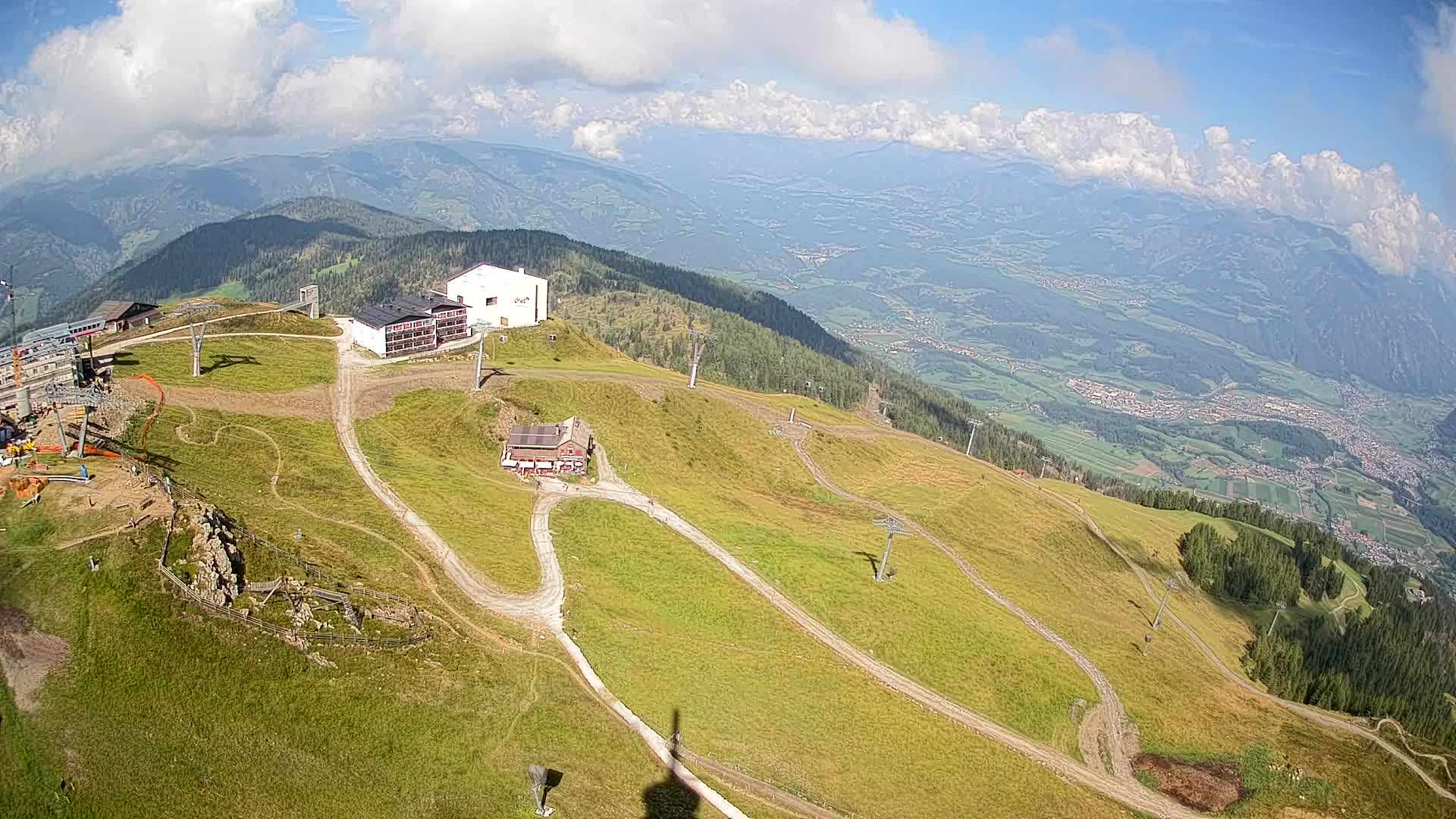 Kronplatz peak Ski resort | view to Bruneck