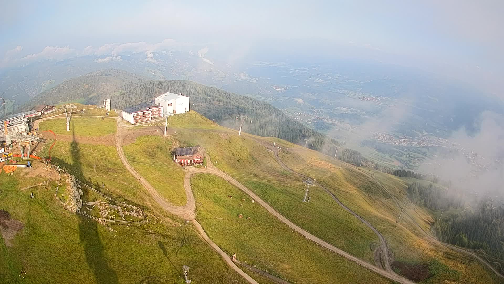 Stazione sciistica di Plan de Corones | vista su Brunico