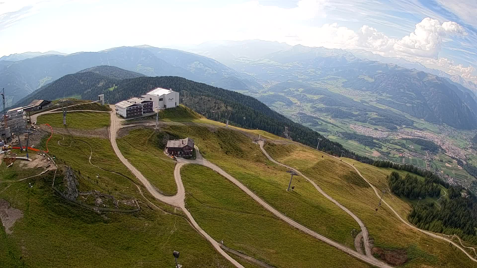 Kronplatz peak Ski resort | view to Bruneck