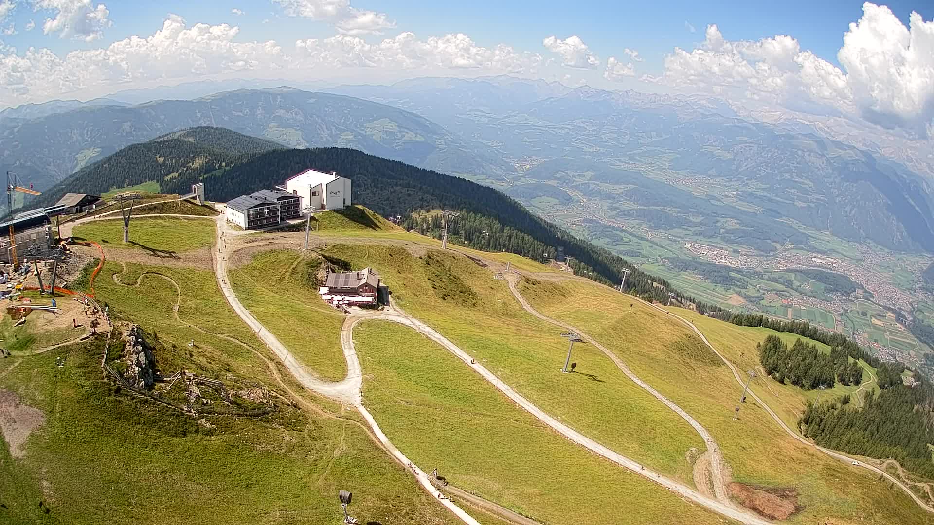 Kronplatz peak Ski resort | view to Bruneck