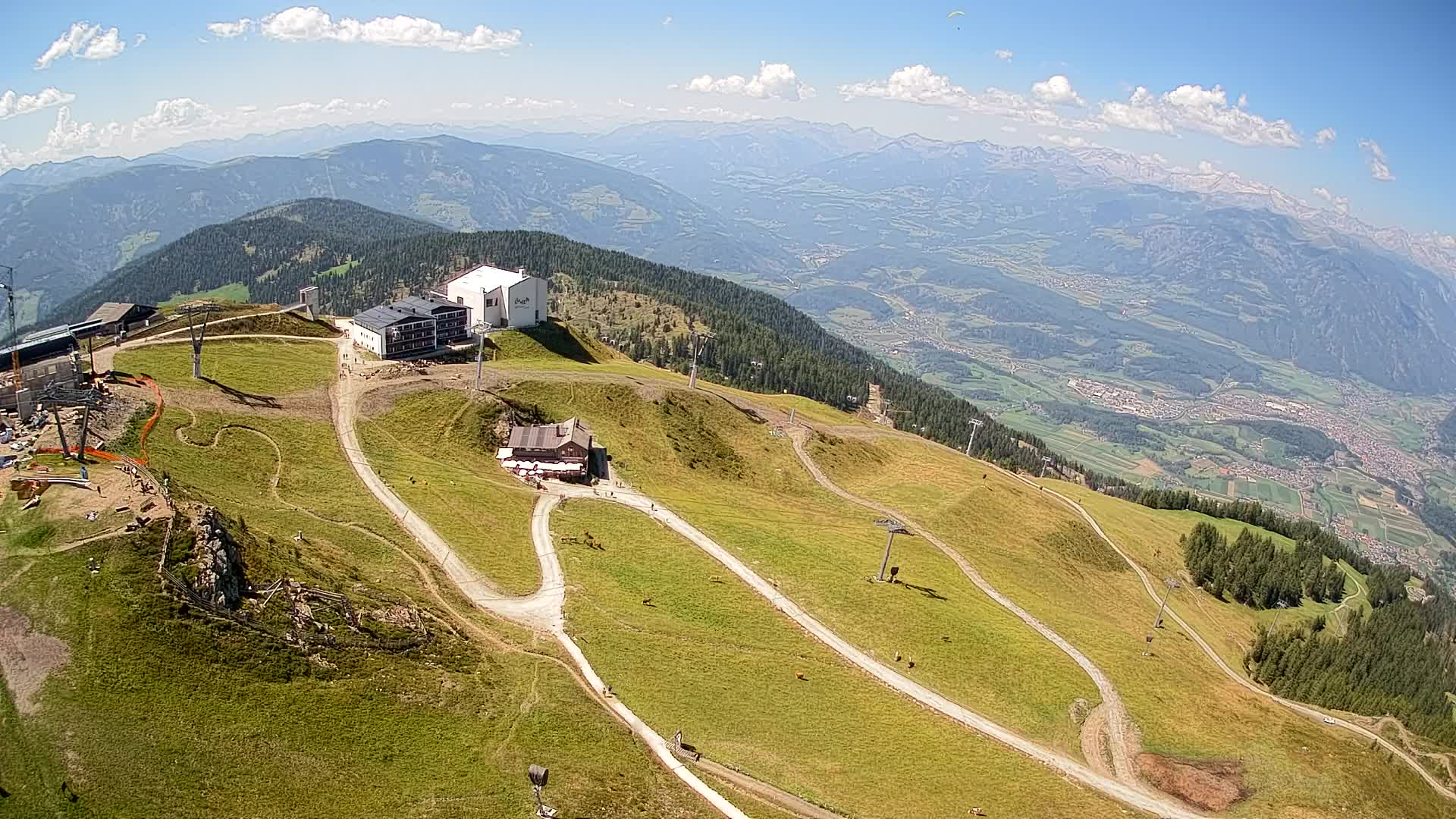 Kronplatz peak Ski resort | view to Bruneck