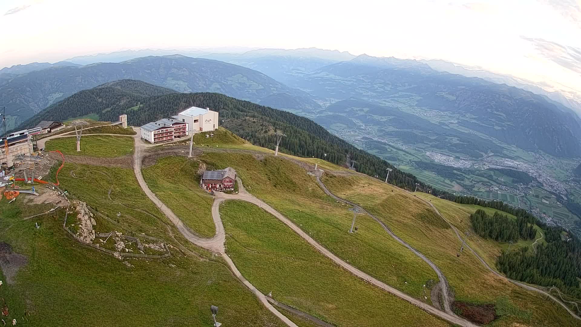 Kronplatz peak Ski resort | view to Bruneck