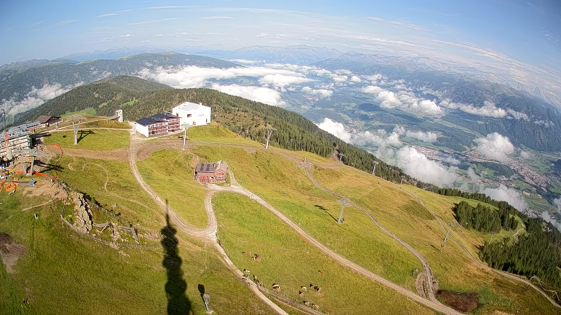 Kronplatz peak Ski resort | view to Bruneck