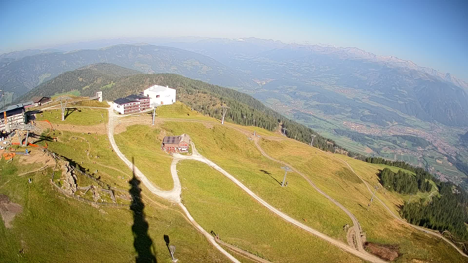 Skigebiet Kronplatz Gipfel | Blick auf Bruneck